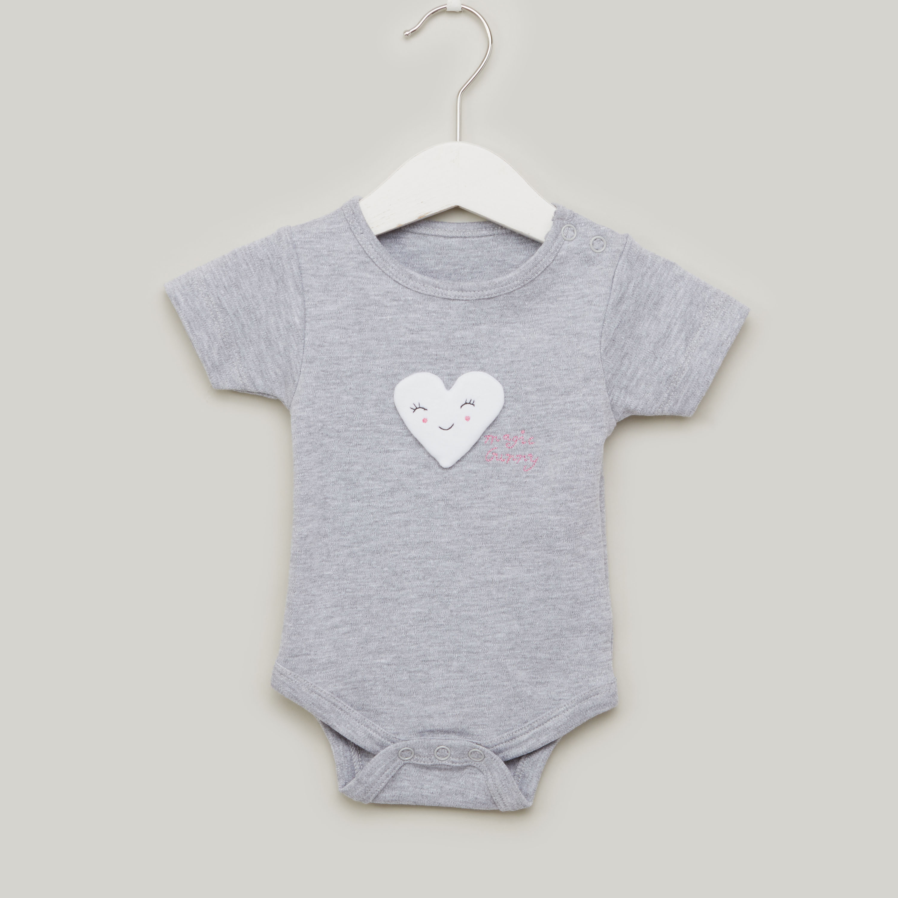 Juniors Printed Bodysuit with Short Sleeves - Set of 5-baby-girls-clothing-bodysuits-image-2