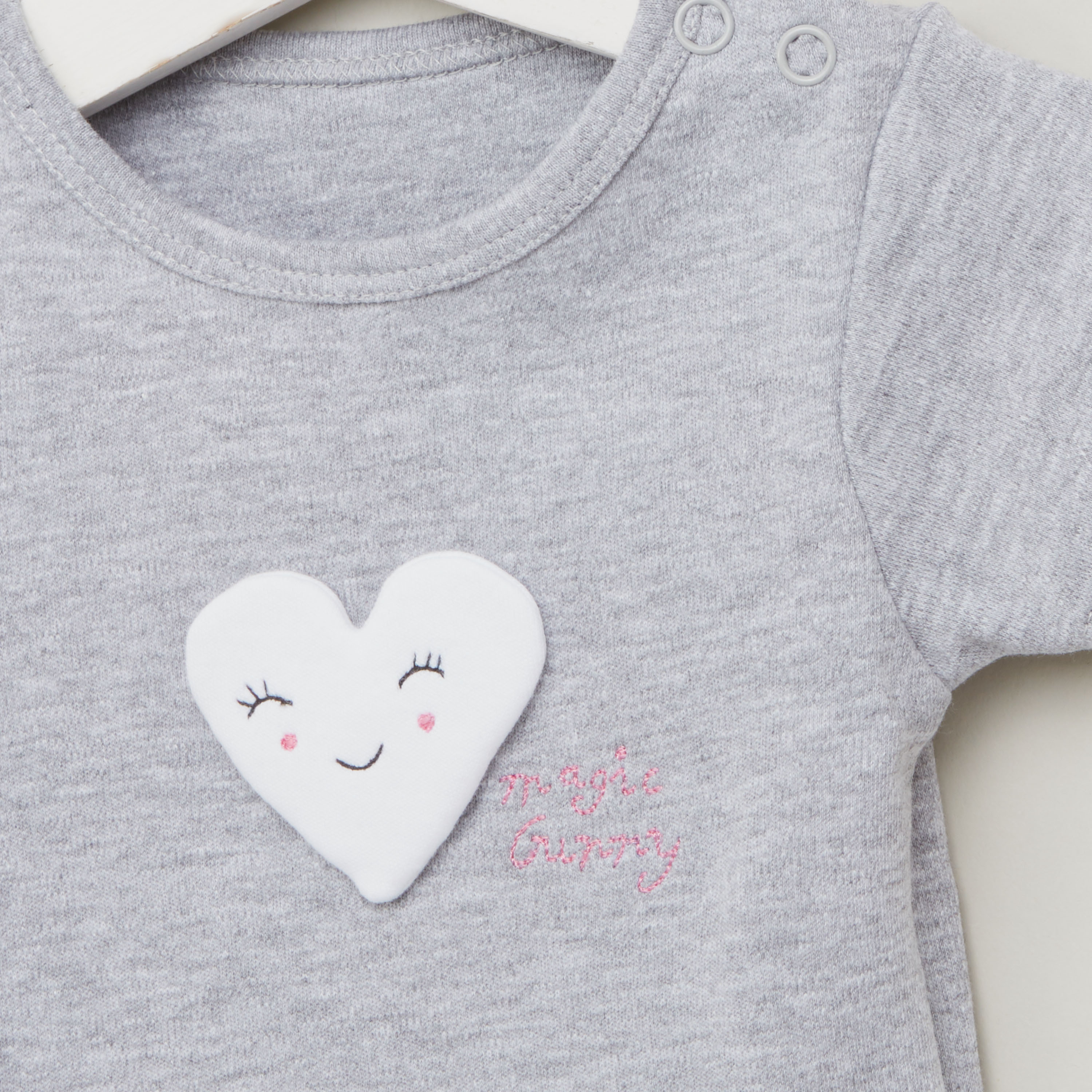 Juniors Printed Bodysuit with Short Sleeves - Set of 5-baby-girls-clothing-bodysuits-image-4