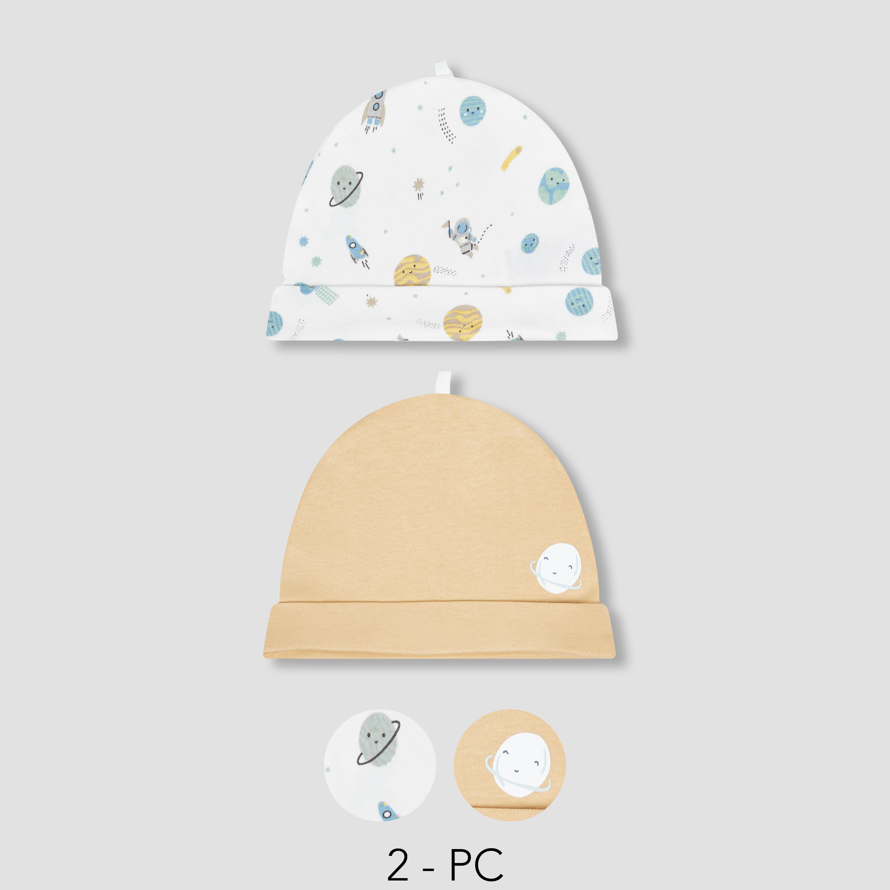 Pack of 2 Juniors Cap with Print-baby-boys-accessories-caps-image-1