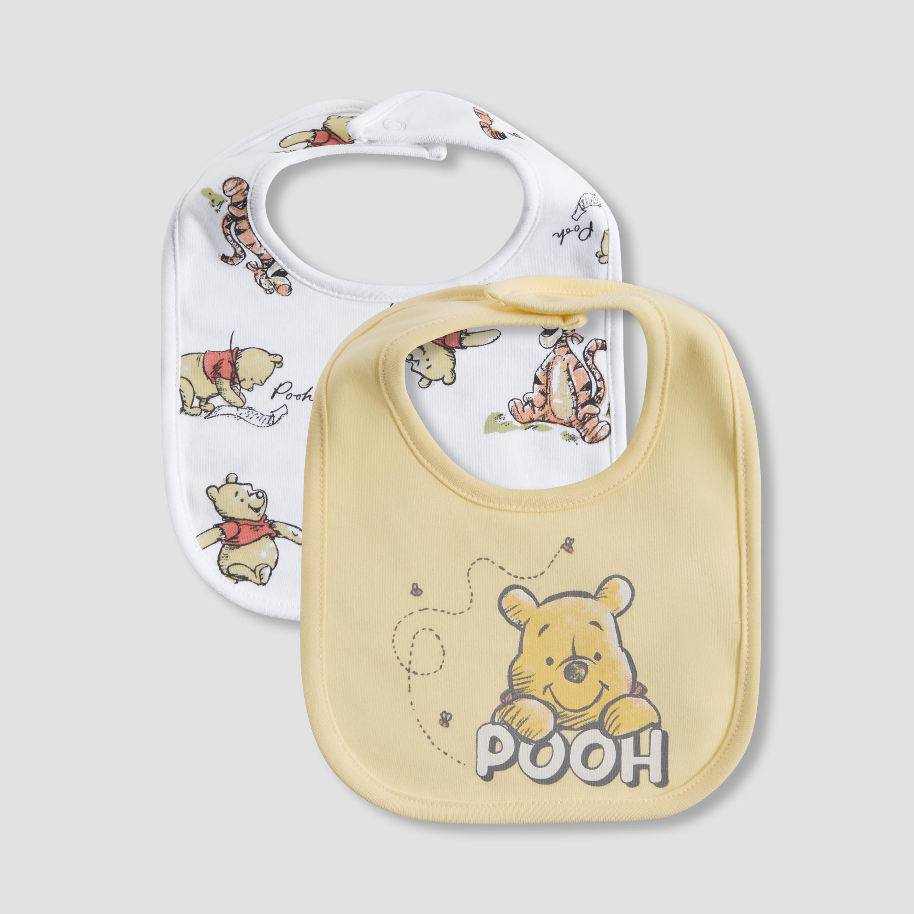 Pack of 2 Disney Baby Bib with Winnie the Pooh Print-baby-feeding-bibs-image-1