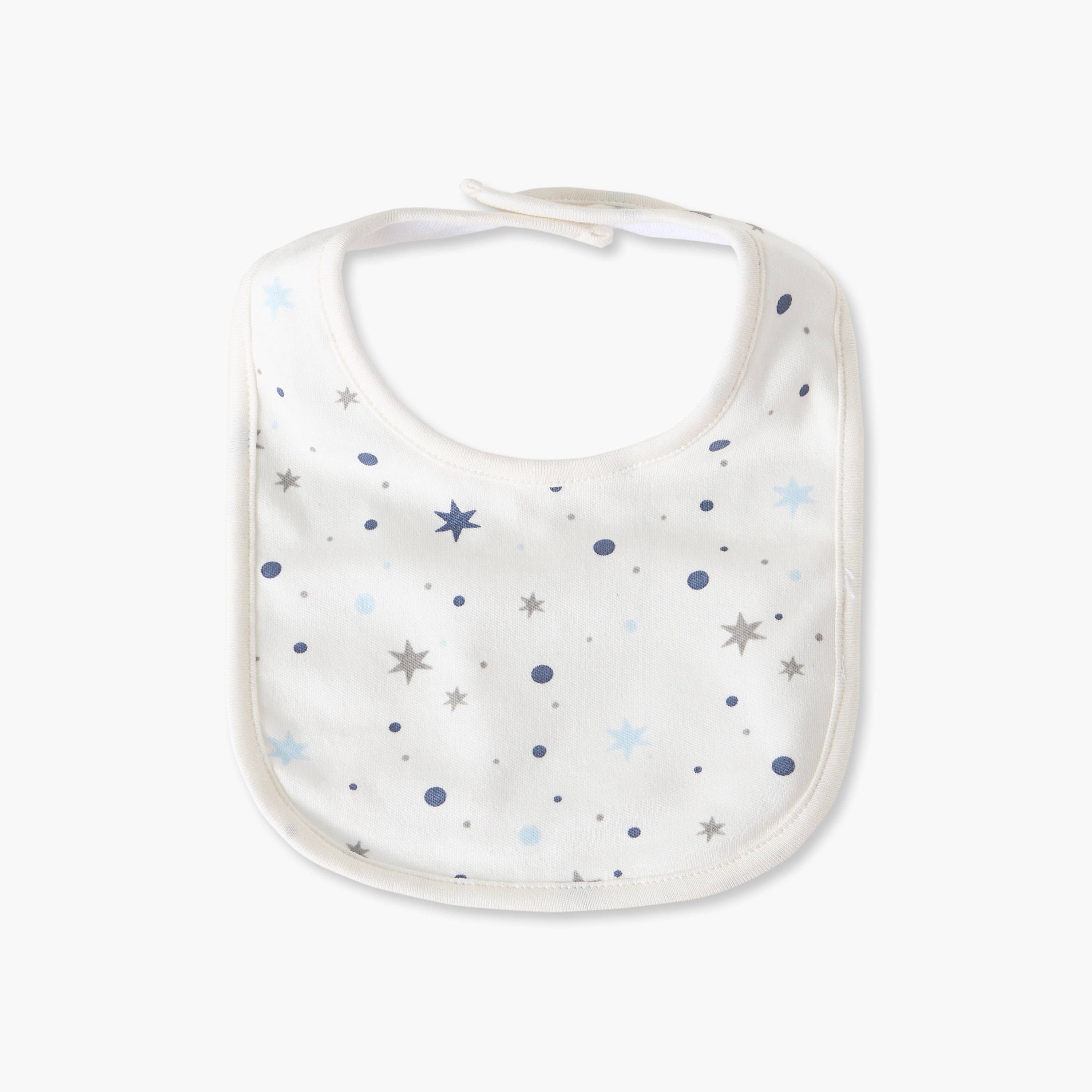 مرايل أطفال بطبعات نجوم من جونيورز - عبوة من قطعتين-baby-feeding-bibs-image-3