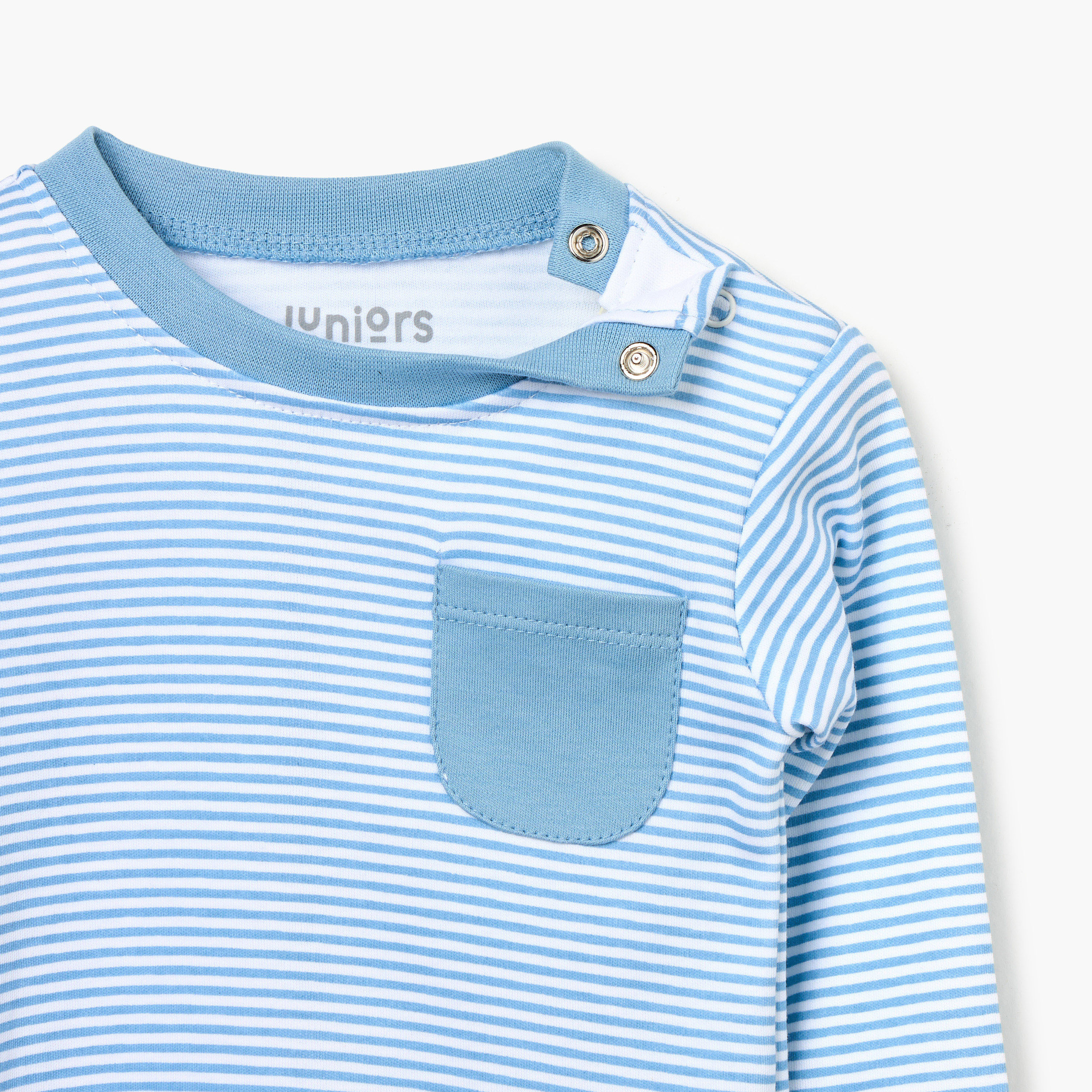 Juniors Striped T-shirt and Pyjama Set-baby-boys-clothing-nightwear-pyjamasets-image-4
