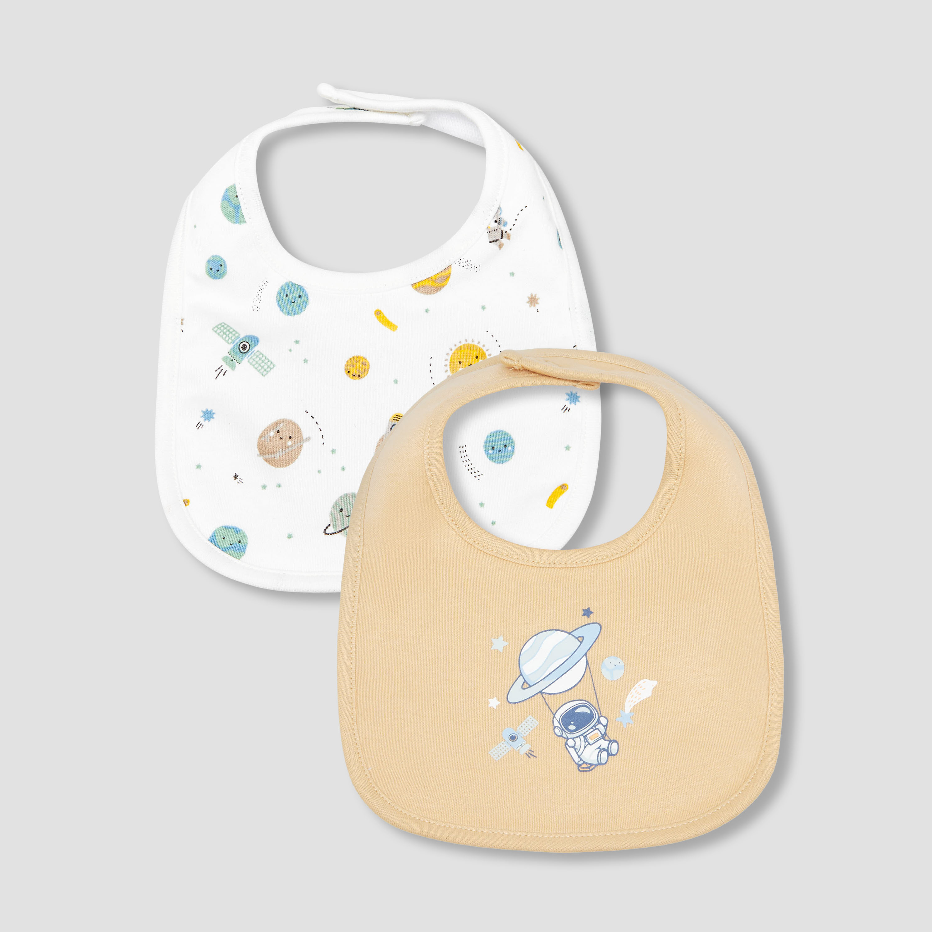 Pack of 2 Juniors Baby Bib with Print-baby-feeding-bibs-image-1