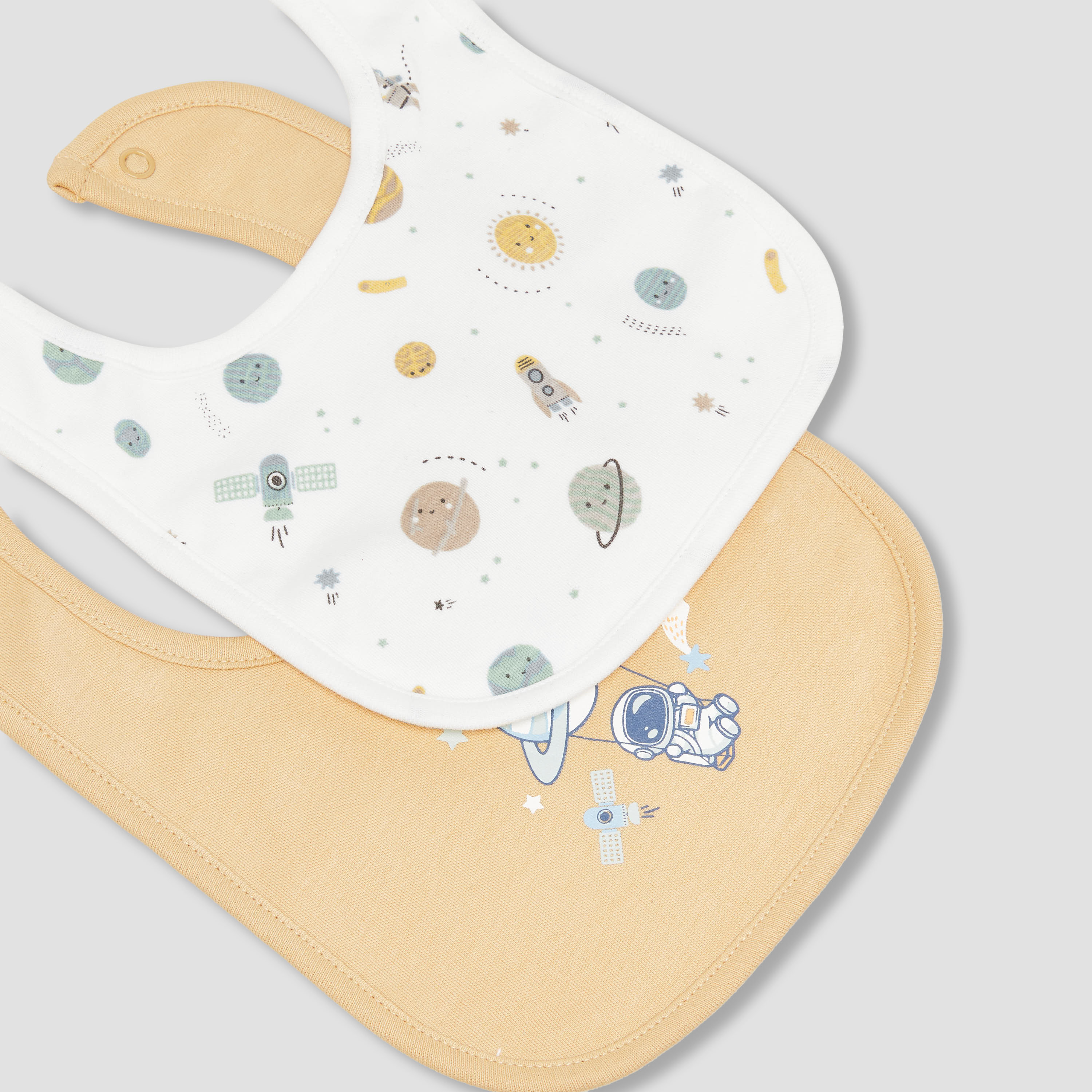 Pack of 2 Juniors Baby Bib with Print-baby-feeding-bibs-image-5