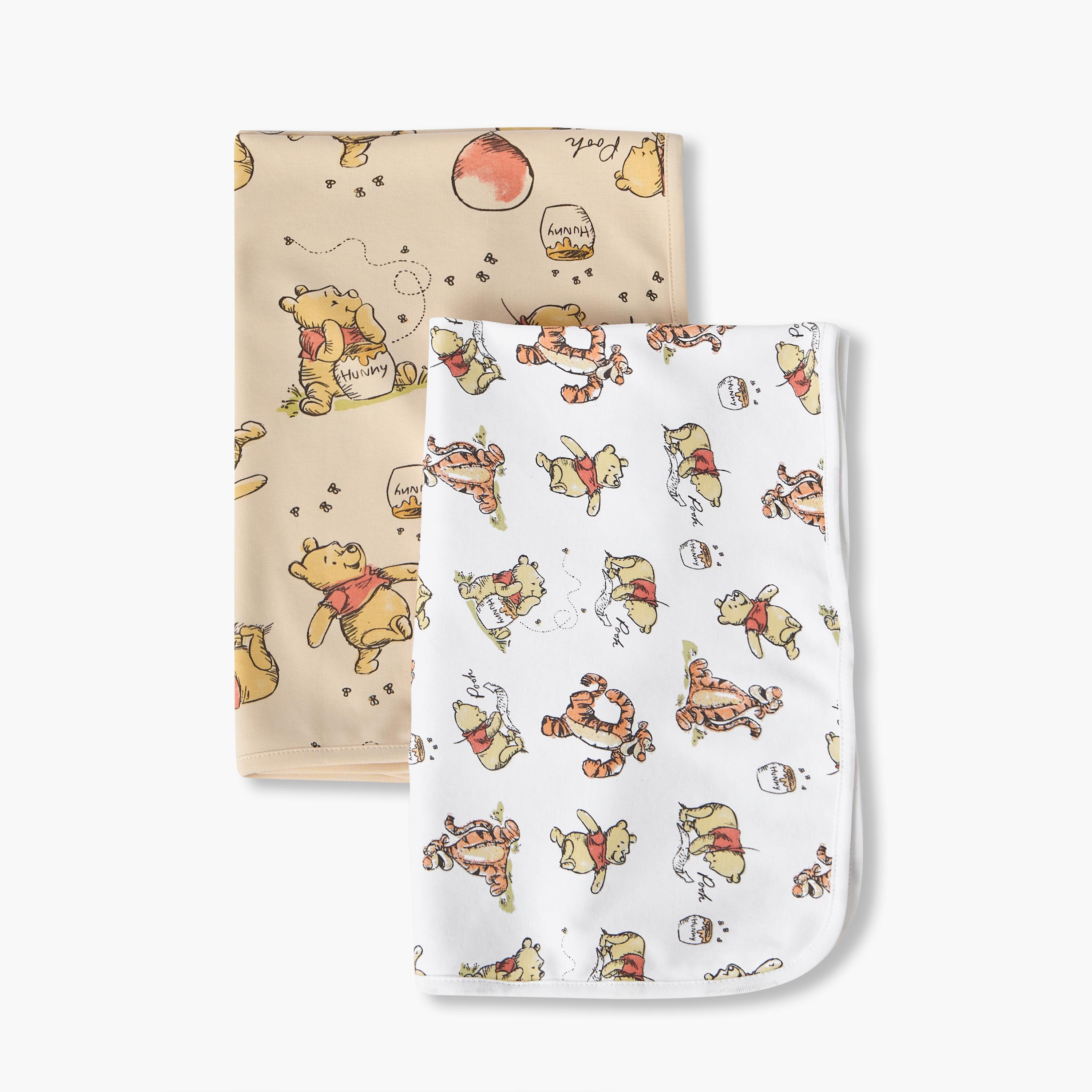 Pack of 2 Disney Receiving Blanket with Winnie the Pooh Print-baby-nursery-blanketsandswaddles-receivingblankets-image-3