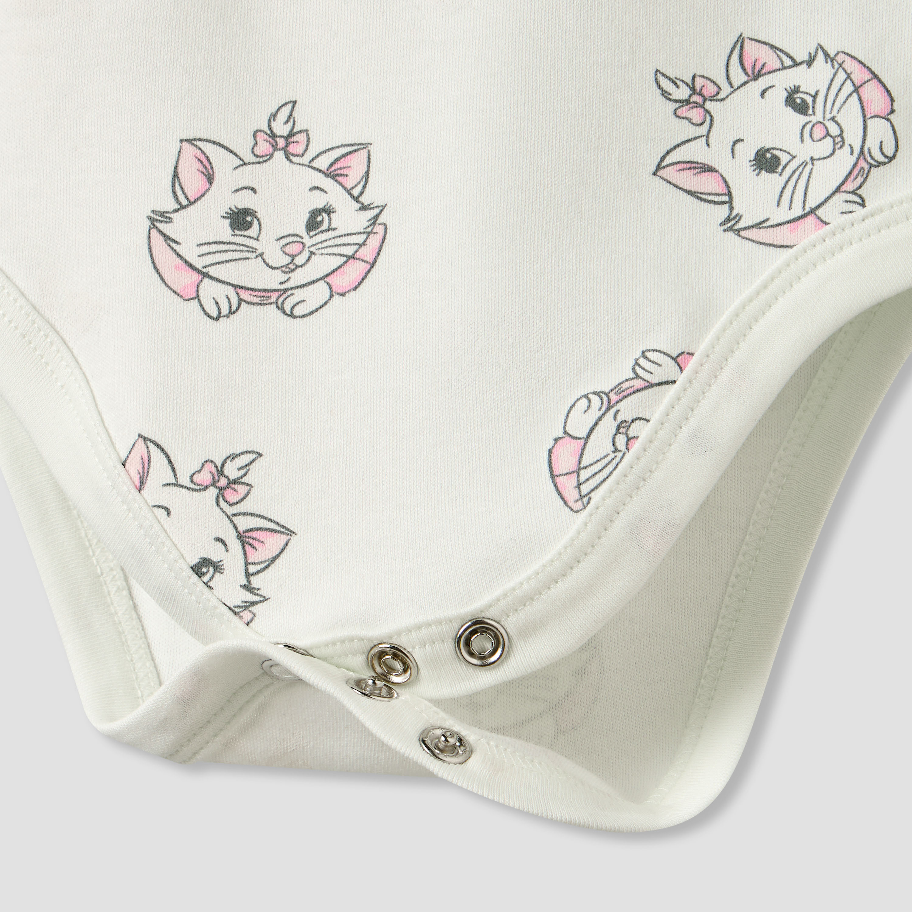 Pack of 3 Disney Square Neck Strappy Bodysuit with Marie Print-baby-girls-clothing-bodysuits-image-7