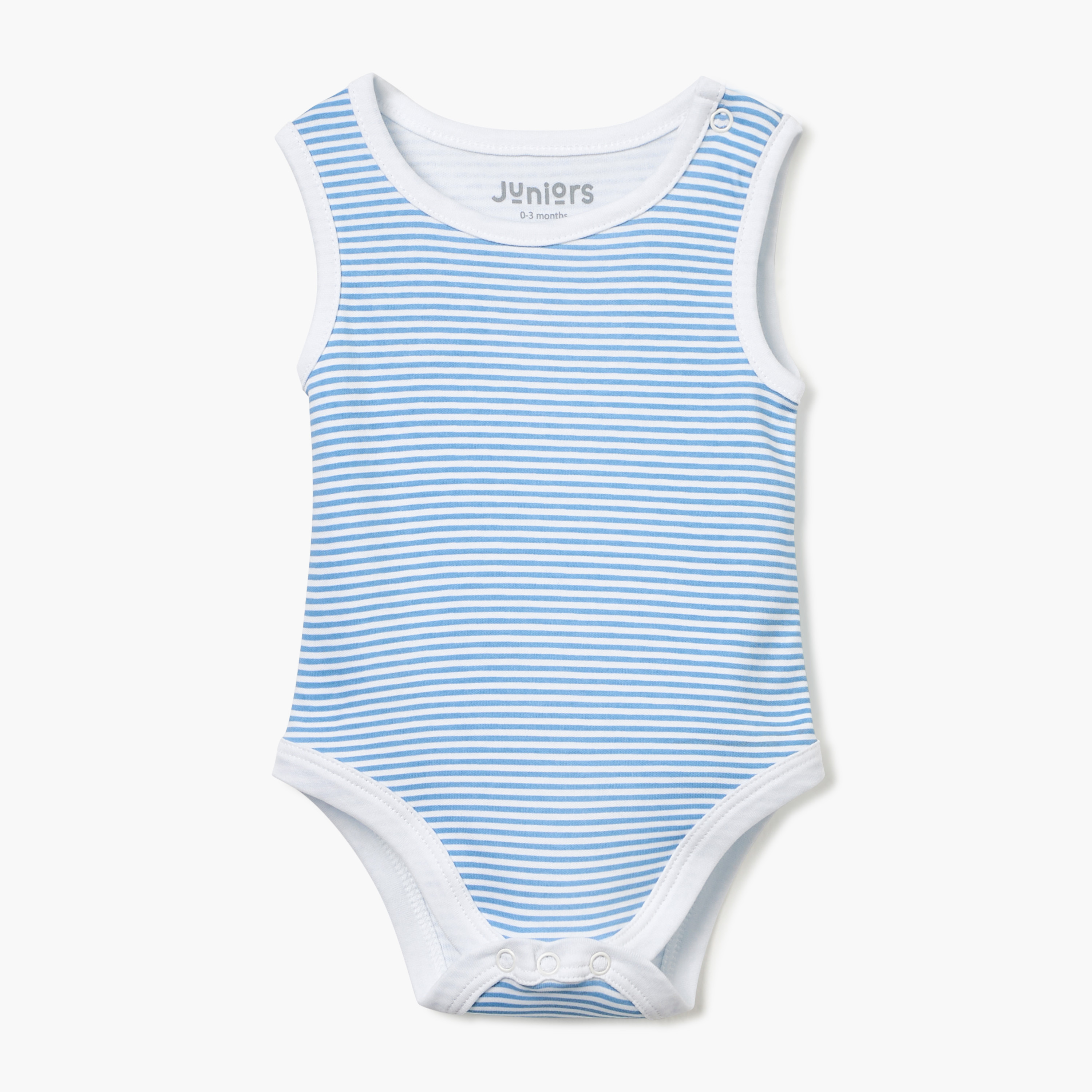Juniors Printed Sleeveless Bodysuit - Set of 2-baby-boys-clothing-bodysuits-image-3