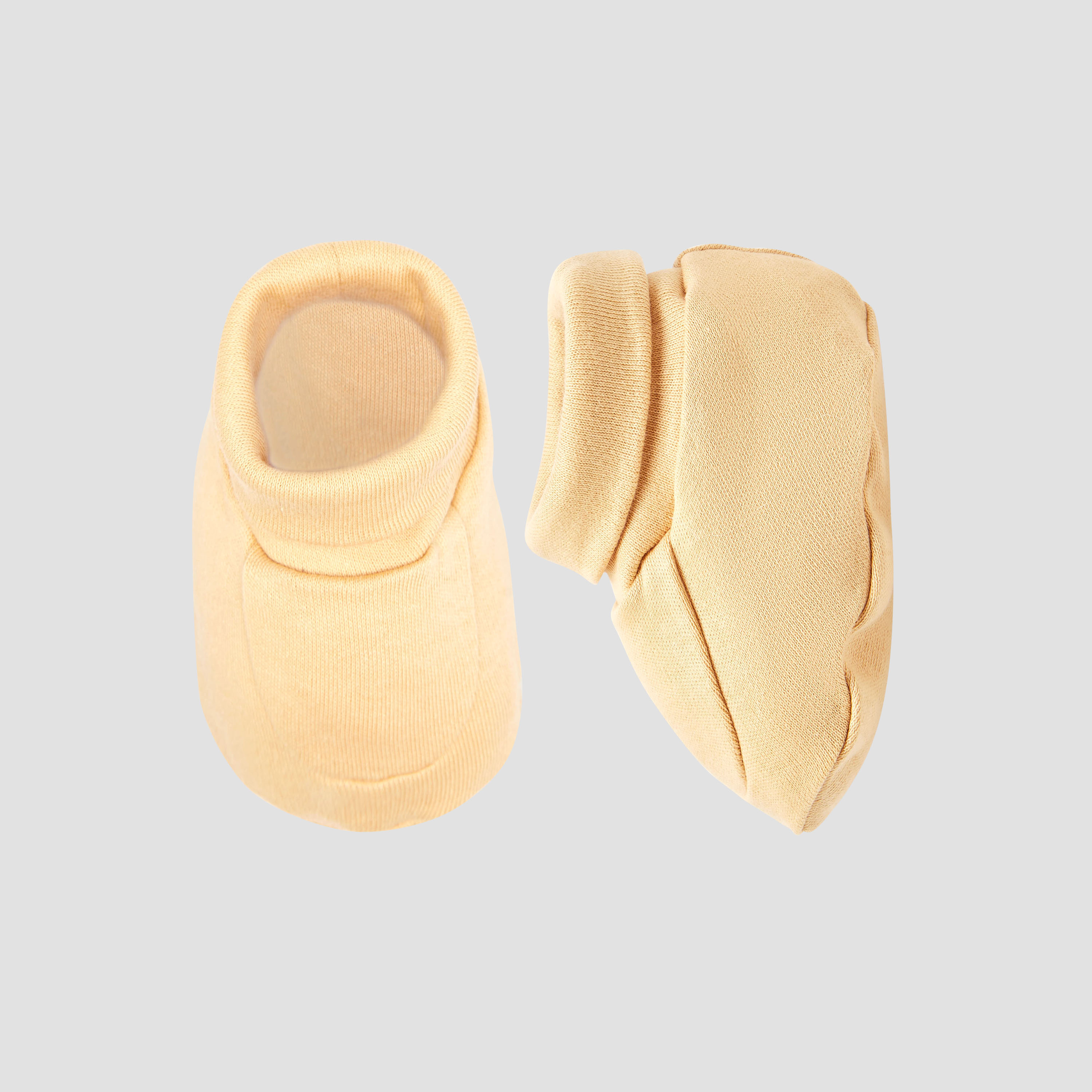 Pack of 2 Juniors Booties with Cuffed Hem, Assorted Print-baby-boys-shoes-booties-image-3