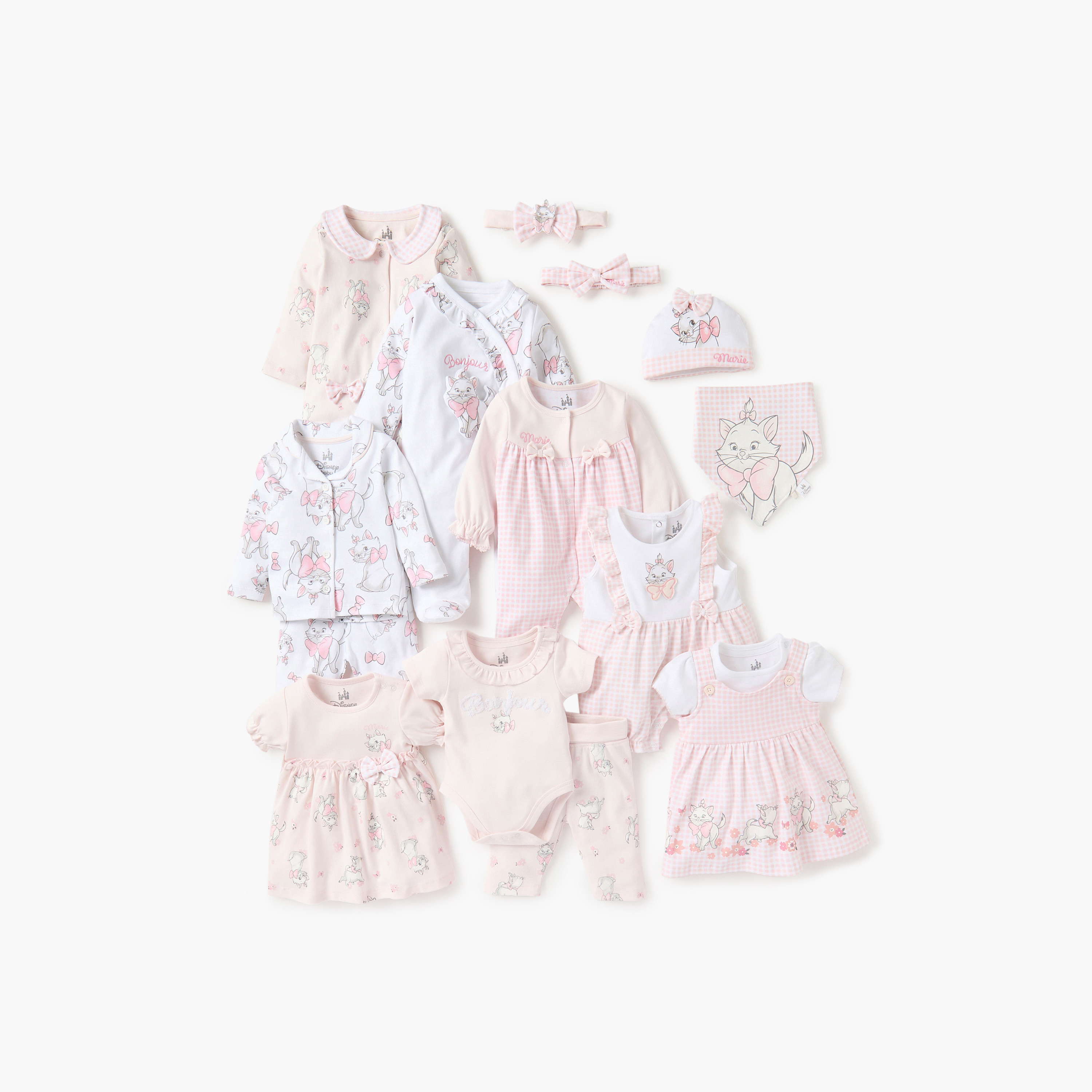 Disney Marie Print Muslin Bib with Button Closure-baby-feeding-bibs-image-5