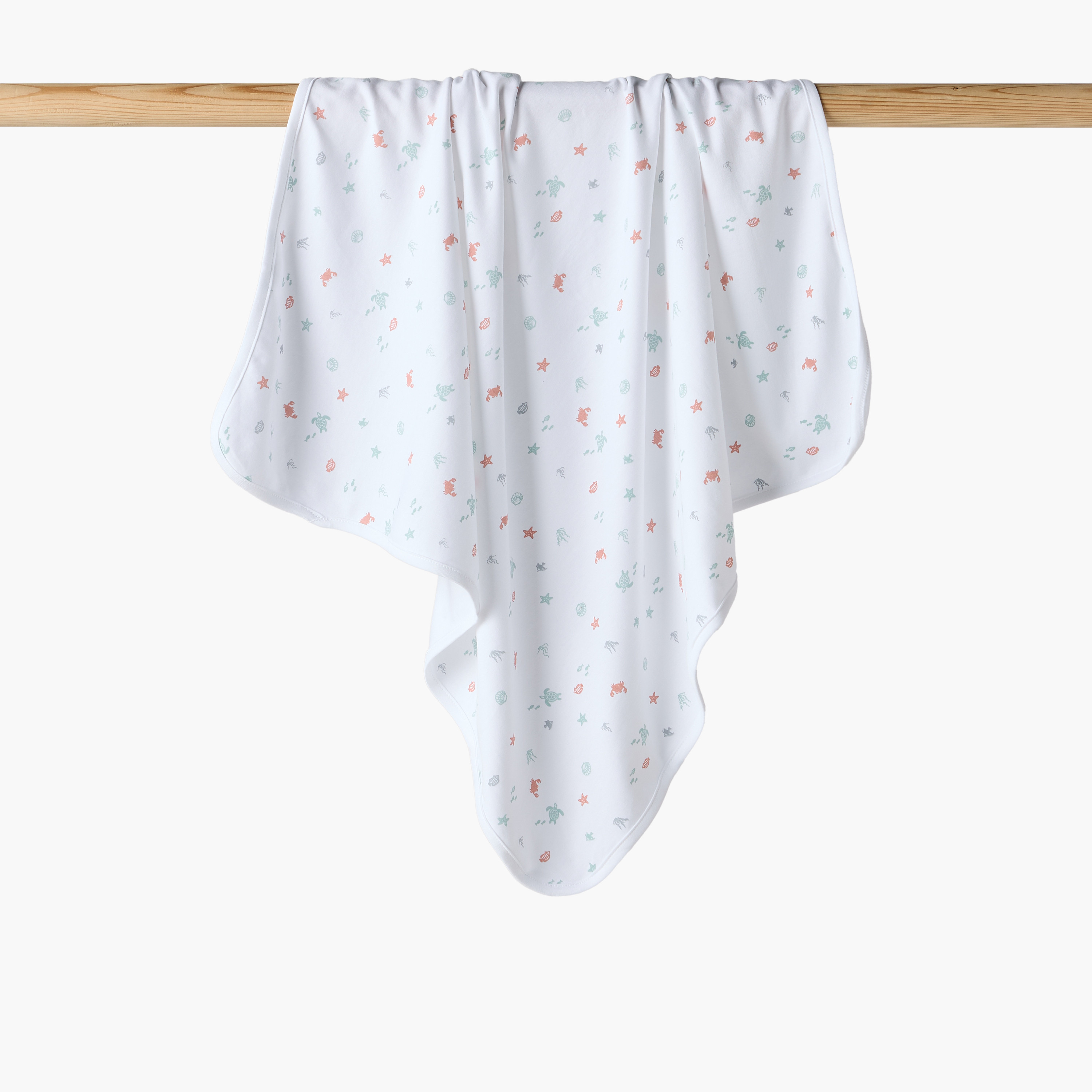 Juniors Receiving Blanket with Underwater Print-baby-nursery-blanketsandswaddles-receivingblankets-image-1