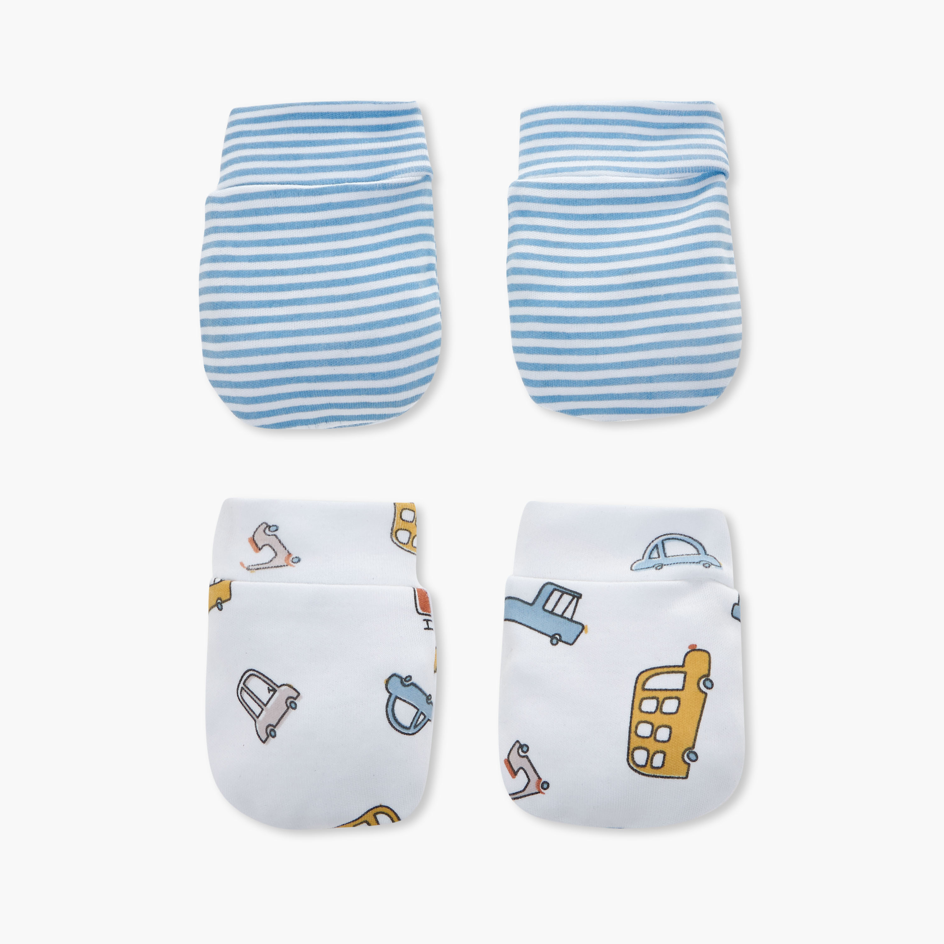 Juniors Printed Mitten - Set of 2-baby-boys-accessories-mittens-image-1