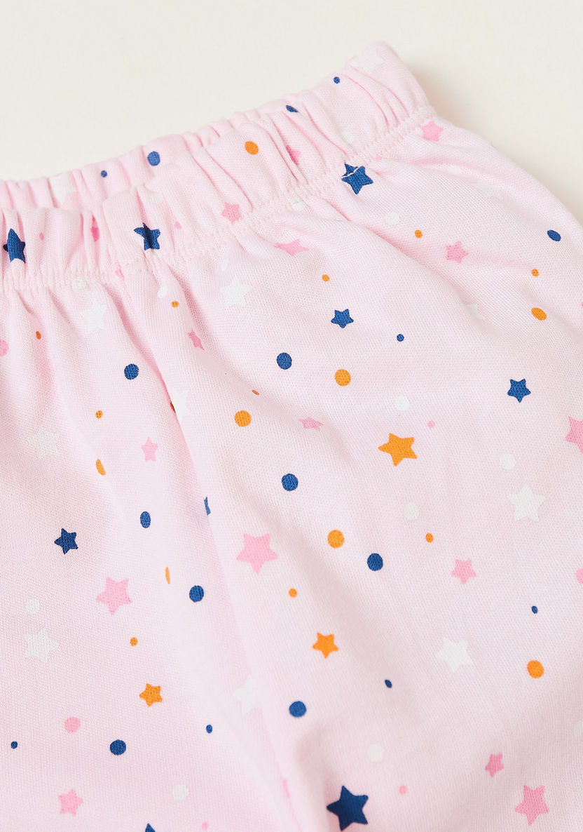 Juniors Unicorn Print T-shirt and Full Length Pyjama Set-Sleepsuits-image-5