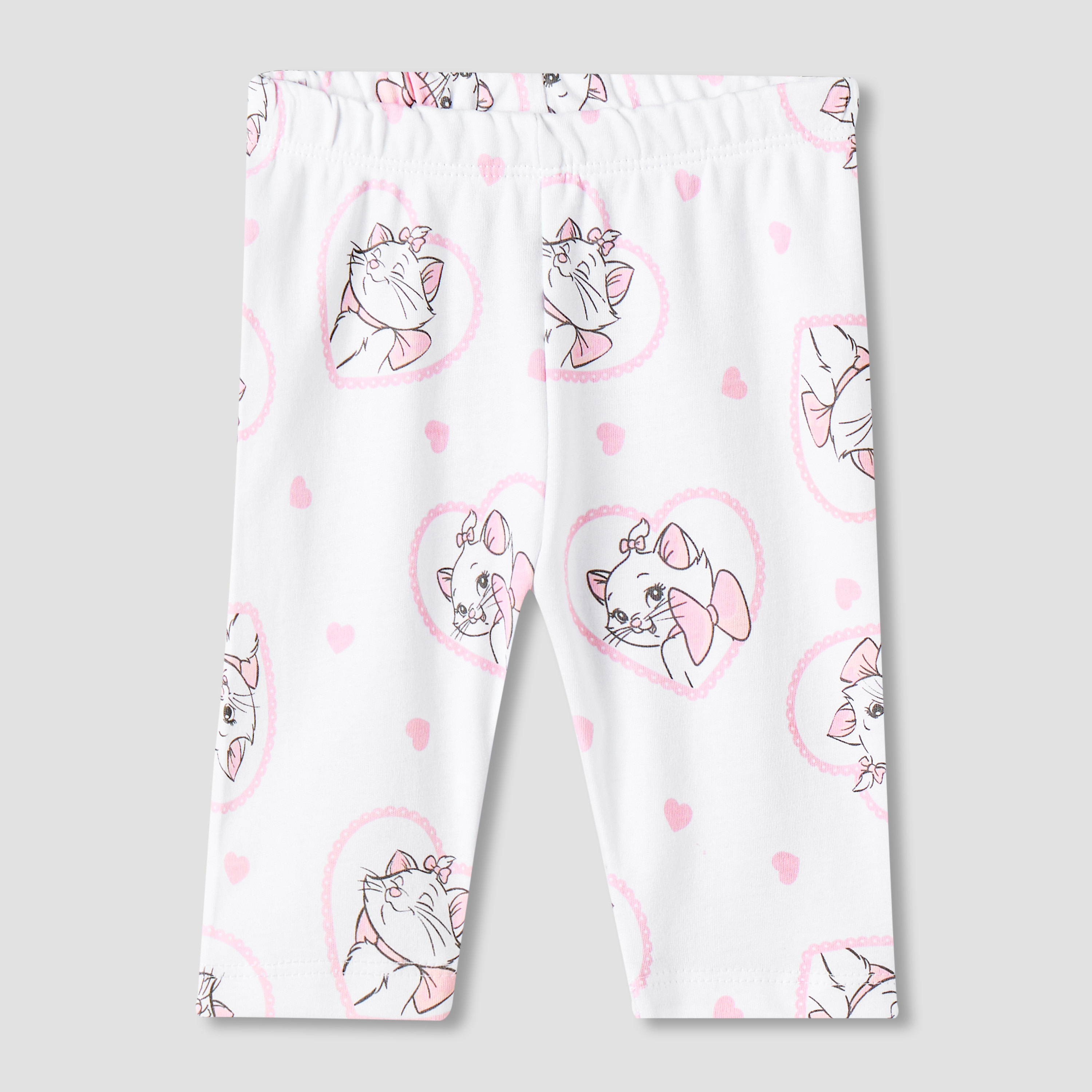 Pack of 2 Disney Cotton Round Neck Long Sleeves Pyjama Set with Marie Print-baby-girls-clothing-nightwear-pyjamasets-image-5