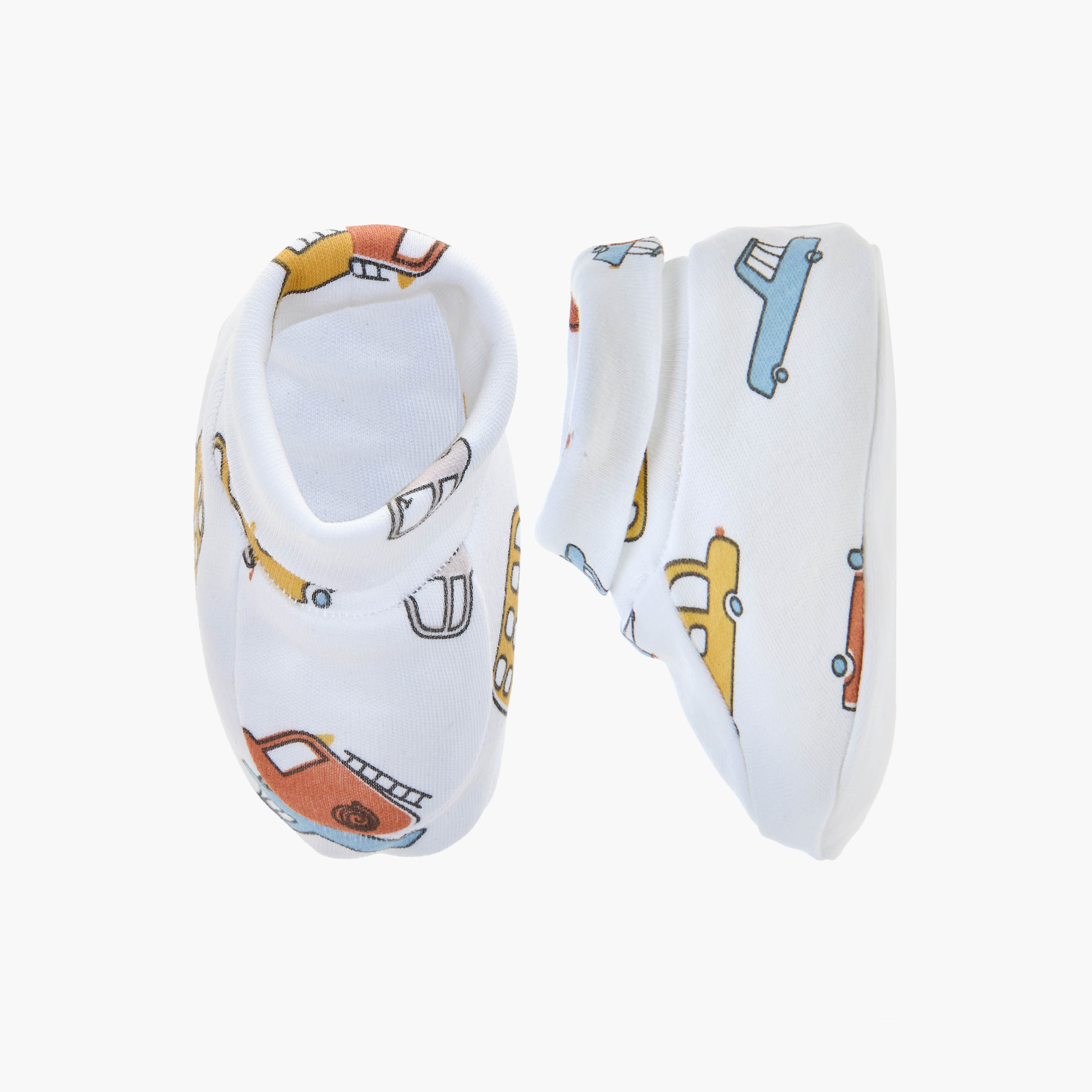 Juniors Printed Booties - Set of 2-baby-boys-shoes-booties-image-2