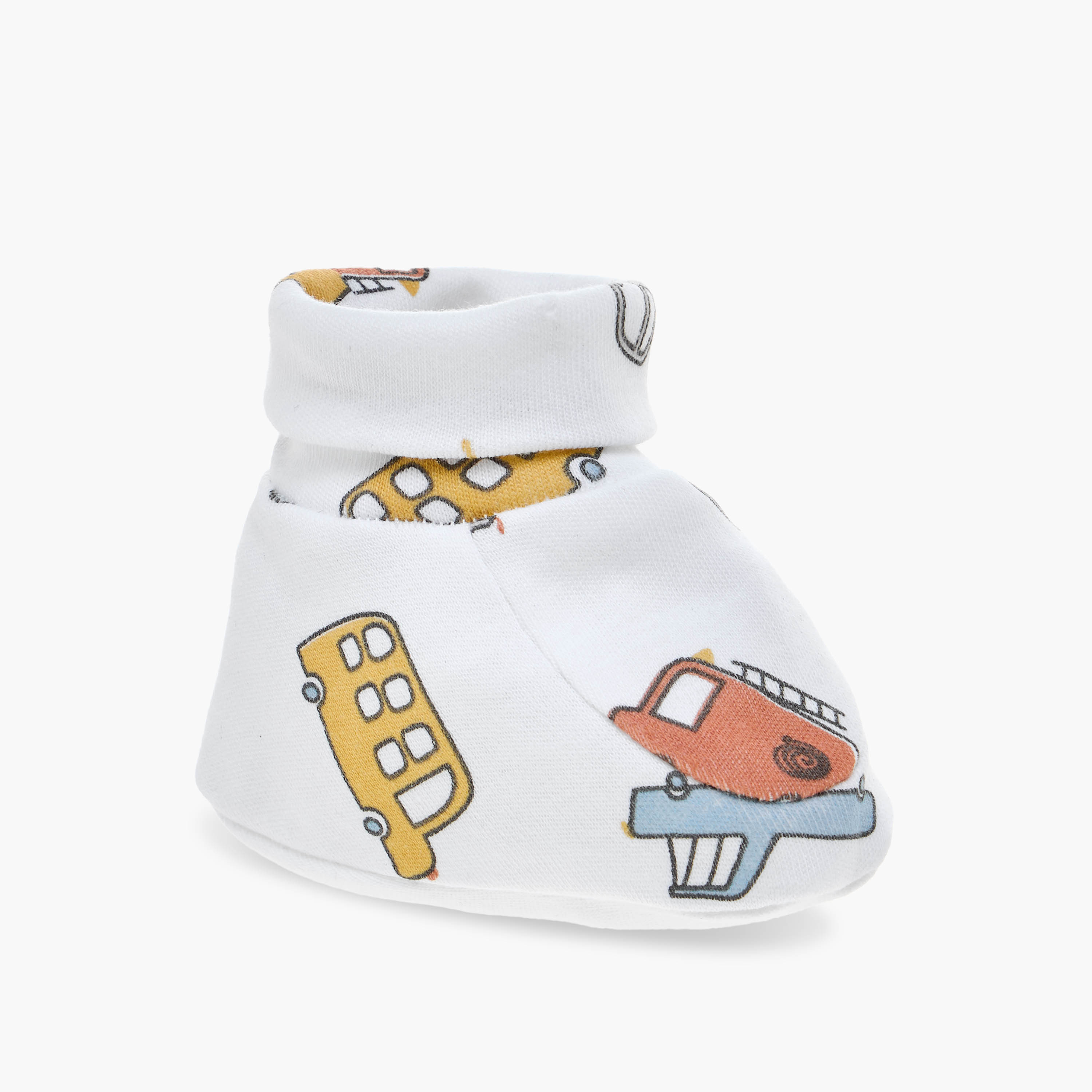 Juniors Printed Booties - Set of 2-baby-boys-shoes-booties-image-3