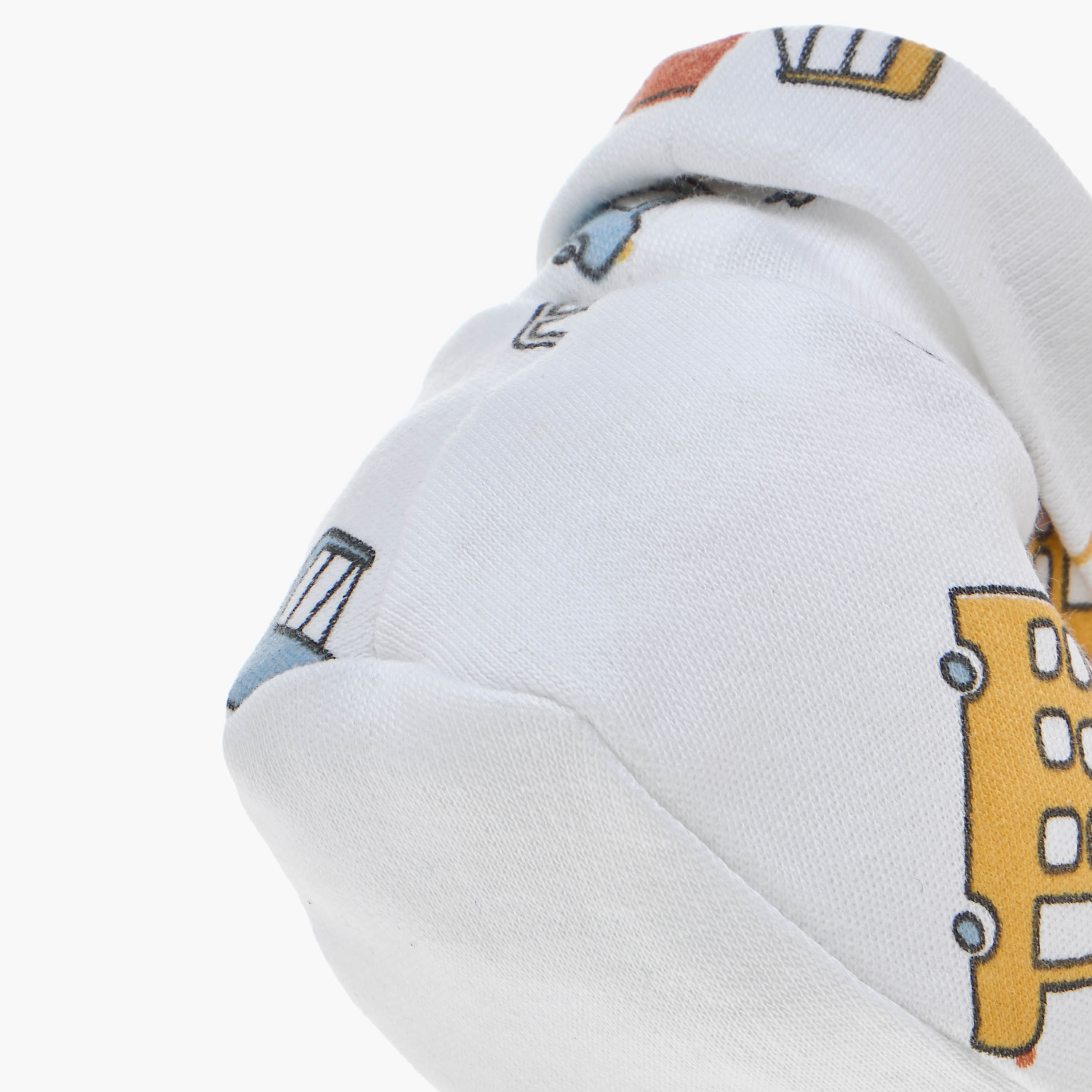 Juniors Printed Booties - Set of 2-baby-boys-shoes-booties-image-6