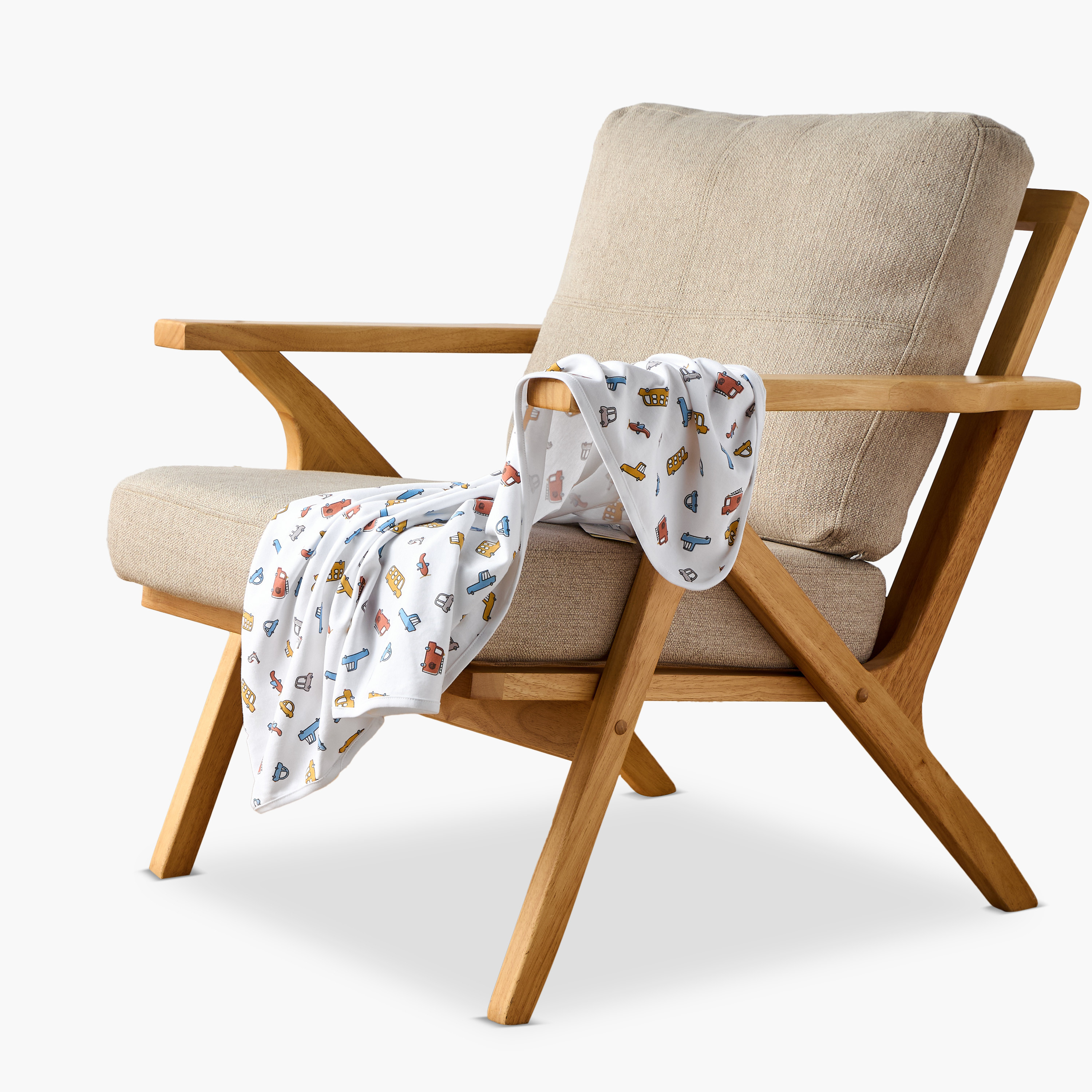 Juniors All-Over Vehicle Print Receiving Blanket-baby-nursery-blanketsandswaddles-receivingblankets-image-2