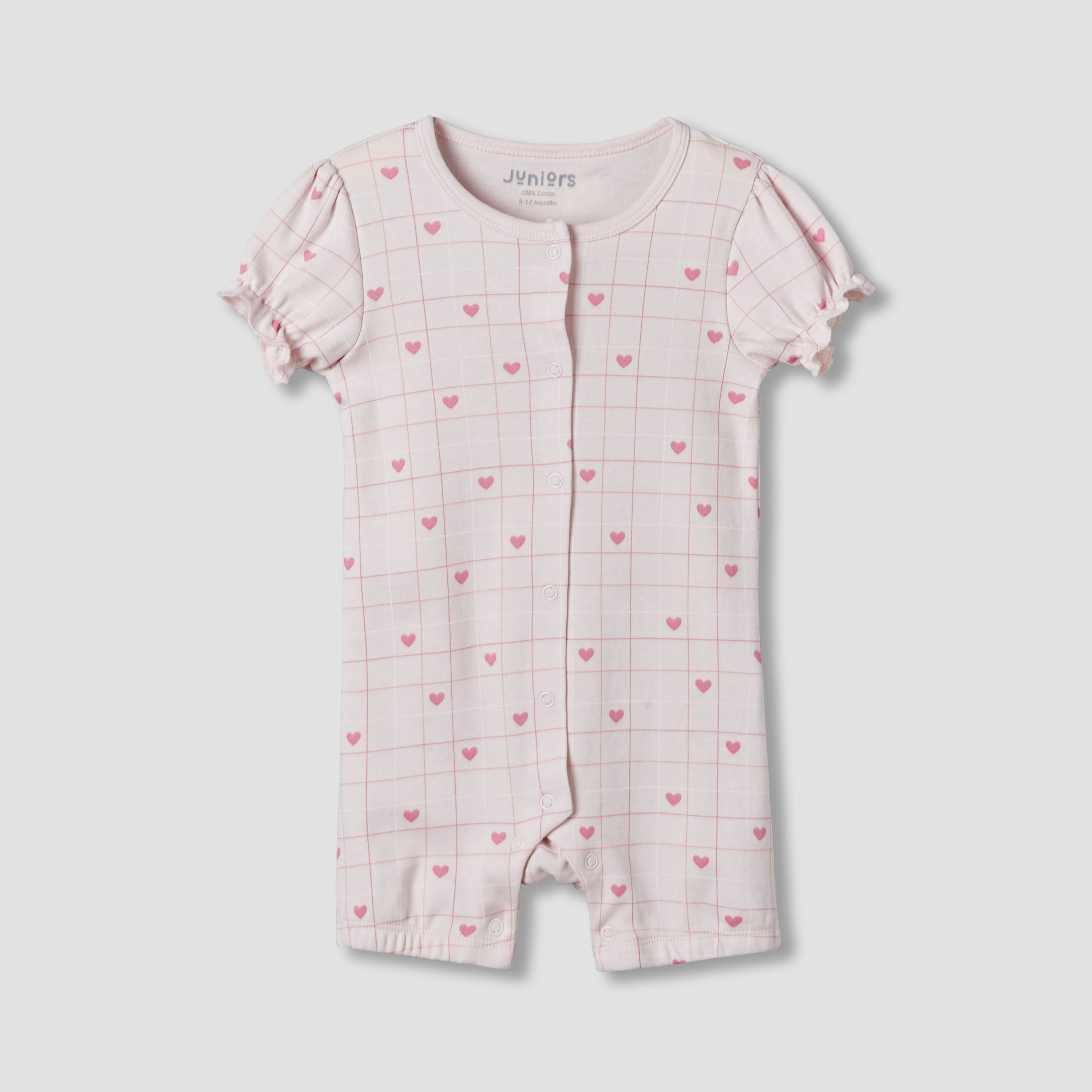 Set of 2 Juniors Cotton Sleepsuit and Romper with Assorted Print-baby-girls-clothing-nightwear-sleepsuits-image-4