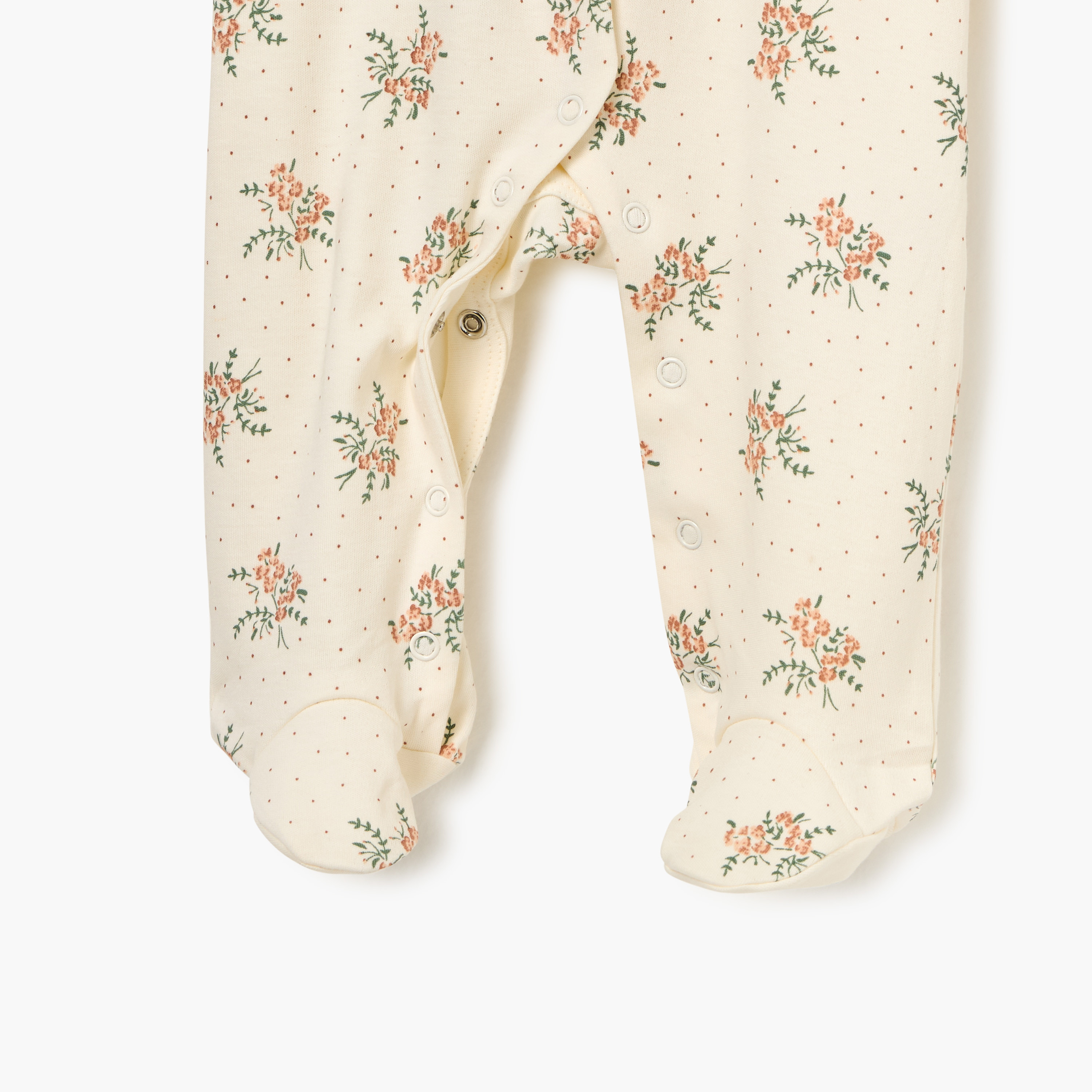 Juniors All-Over Floral Print Closed Feet Sleepsuit with Long Sleeves-baby-girls-clothing-nightwear-sleepsuits-image-4