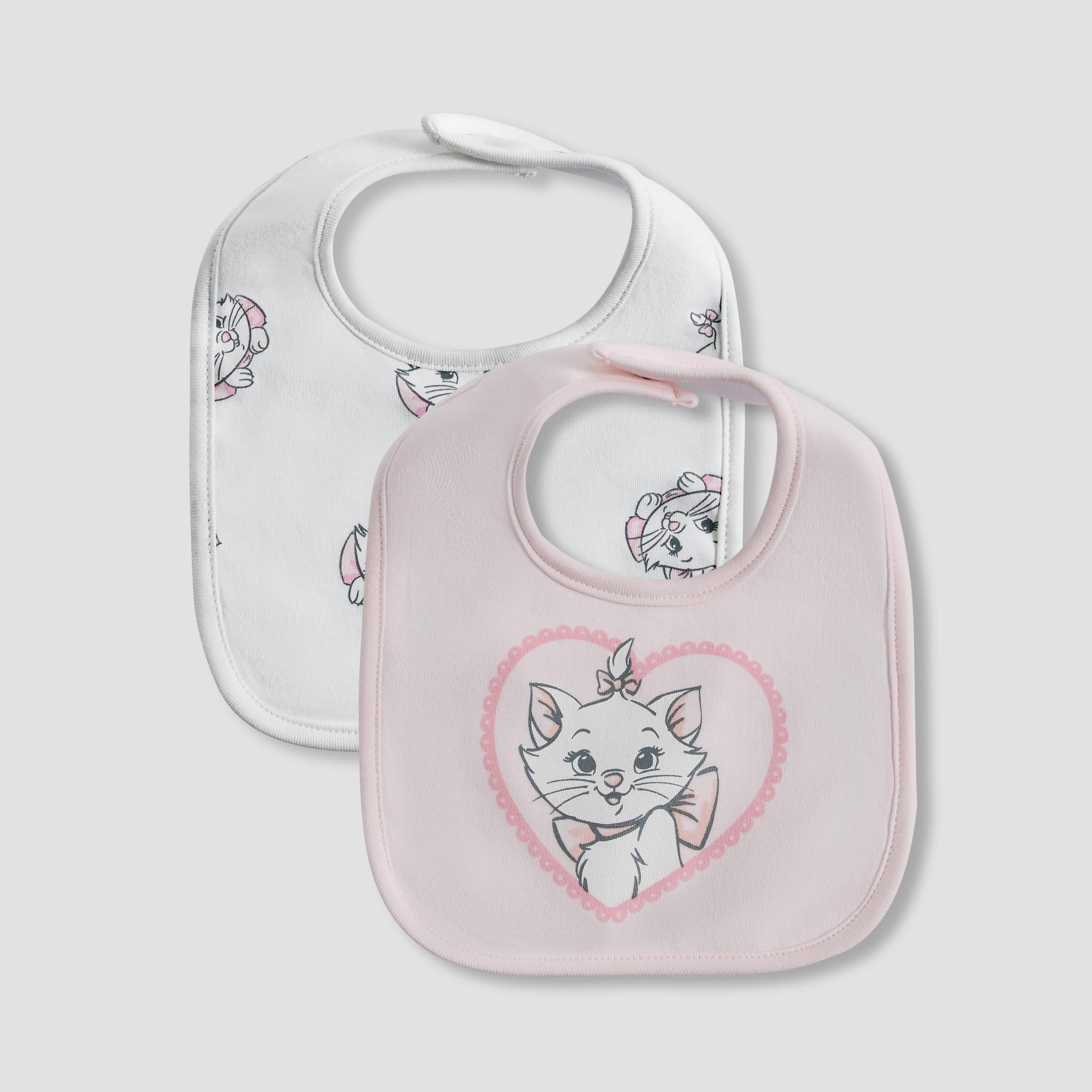 Pack of 2 Disney Baby Bib with Marie Print-baby-feeding-bibs-image-1
