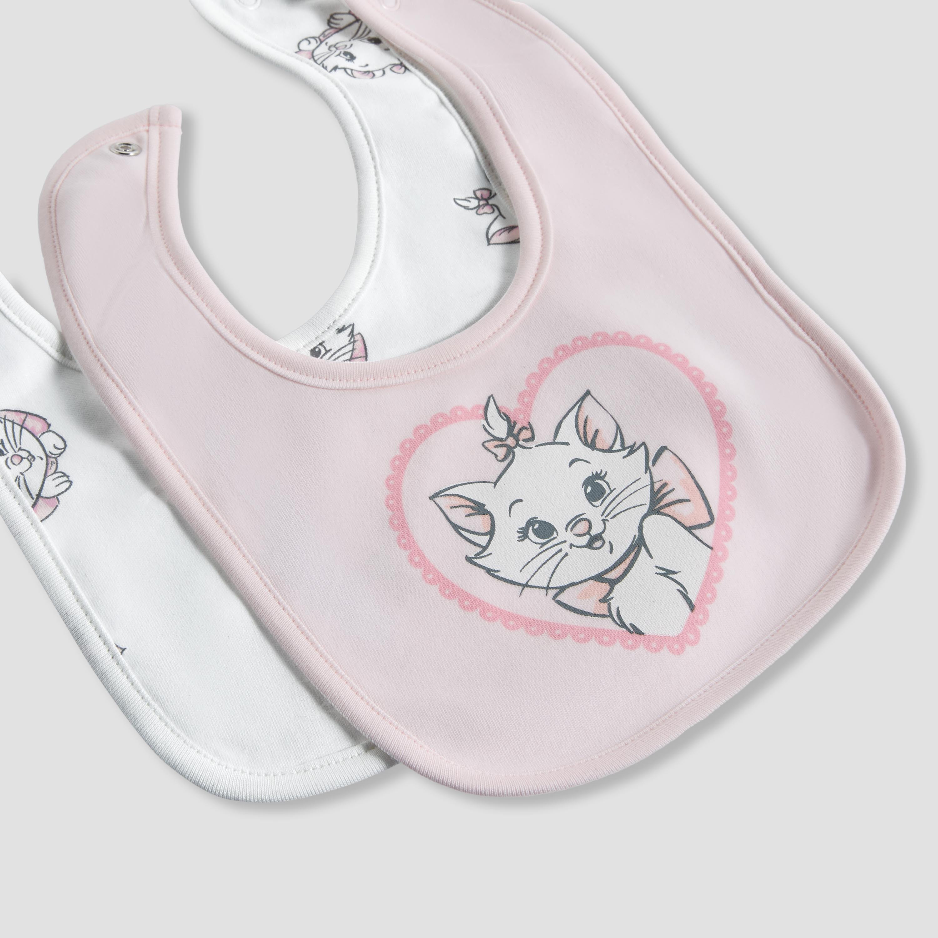 Pack of 2 Disney Baby Bib with Marie Print-baby-feeding-bibs-image-5