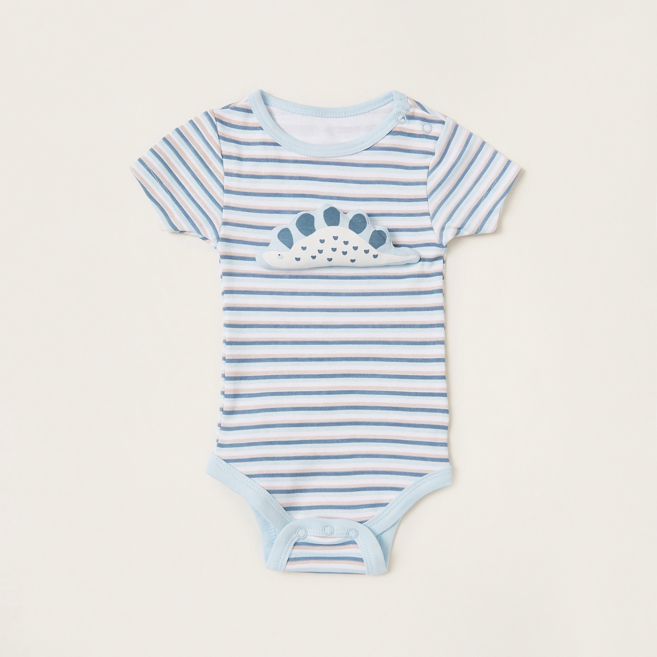 Juniors Printed Bodysuit with Short Sleeves - Set of 5-baby-boys-clothing-multipacks-image-4