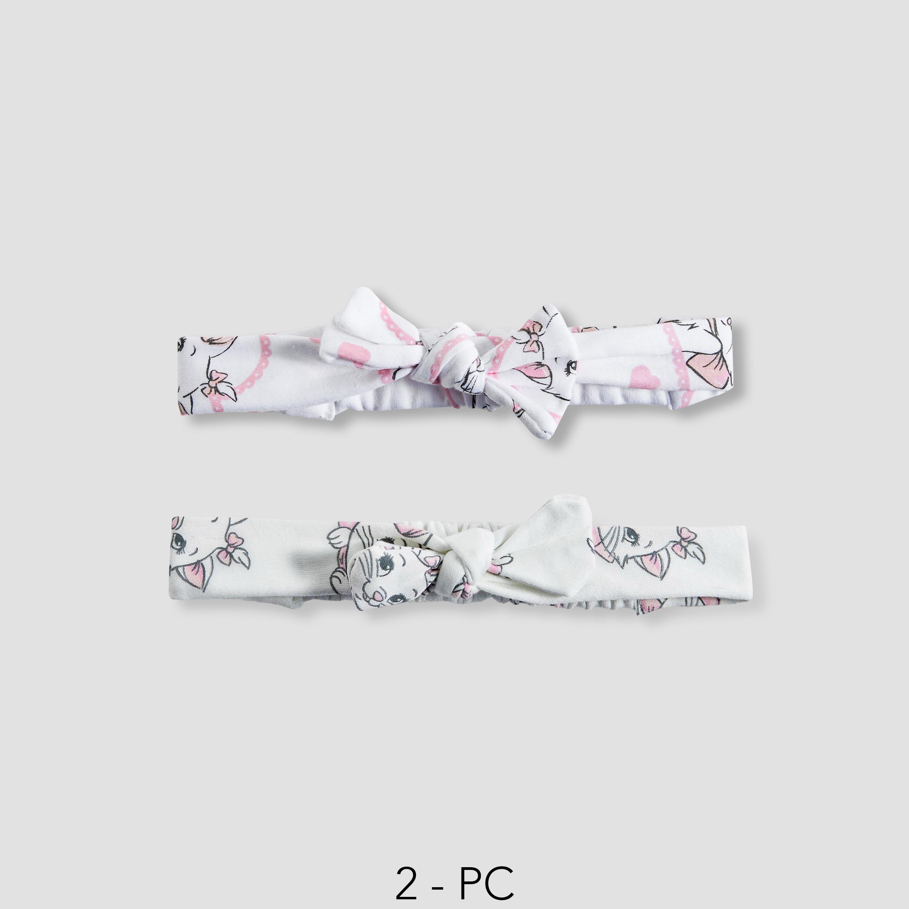 Pack of 2 Disney Headband with Marie Print-baby-girls-accessories-hairaccessories-image-1