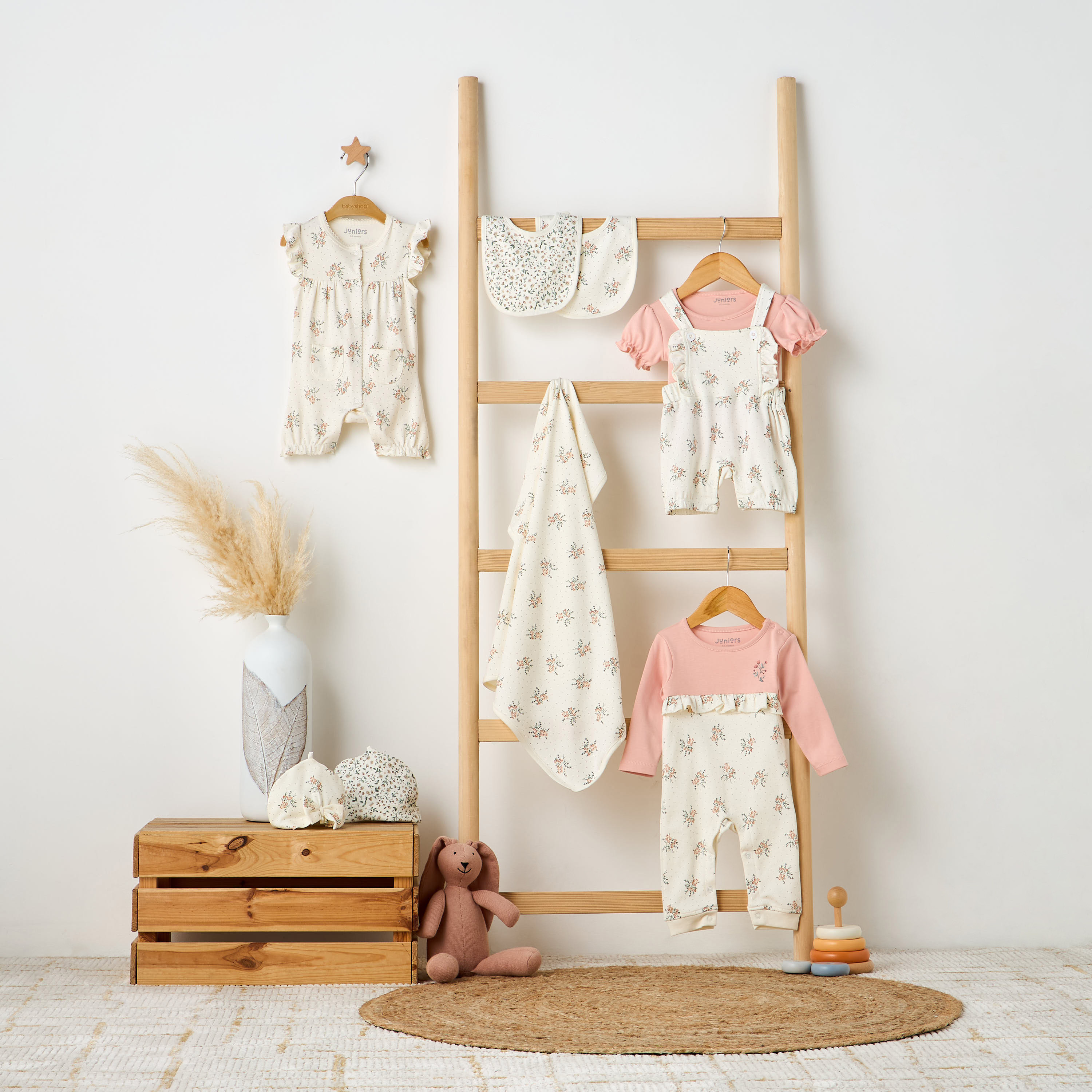 Juniors All-Over Floral Print Sleepsuit with Long Sleeves-baby-girls-clothing-nightwear-sleepsuits-image-5