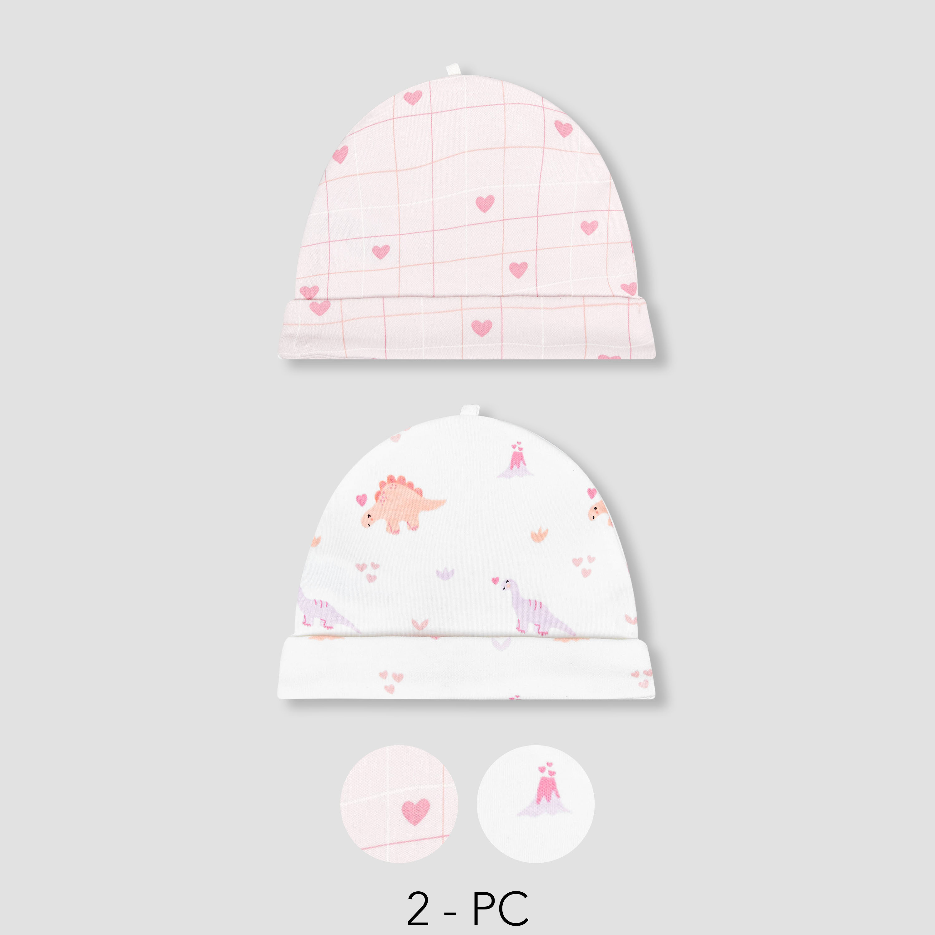 كابات بطبعات من جونيورز - عبوة من قطعتين-baby-girls-accessories-caps-image-8