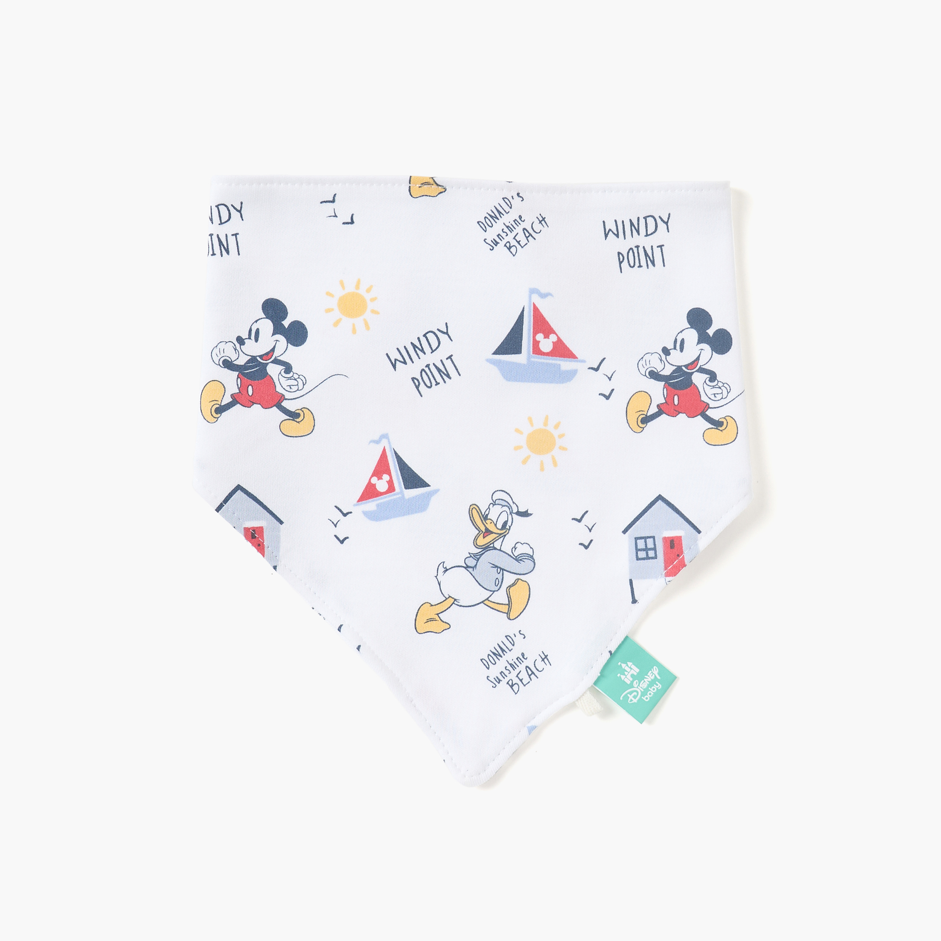 مريلة بطبعات وشريط إغلاق لاصق من ديزني-baby-feeding-bibs-image-1