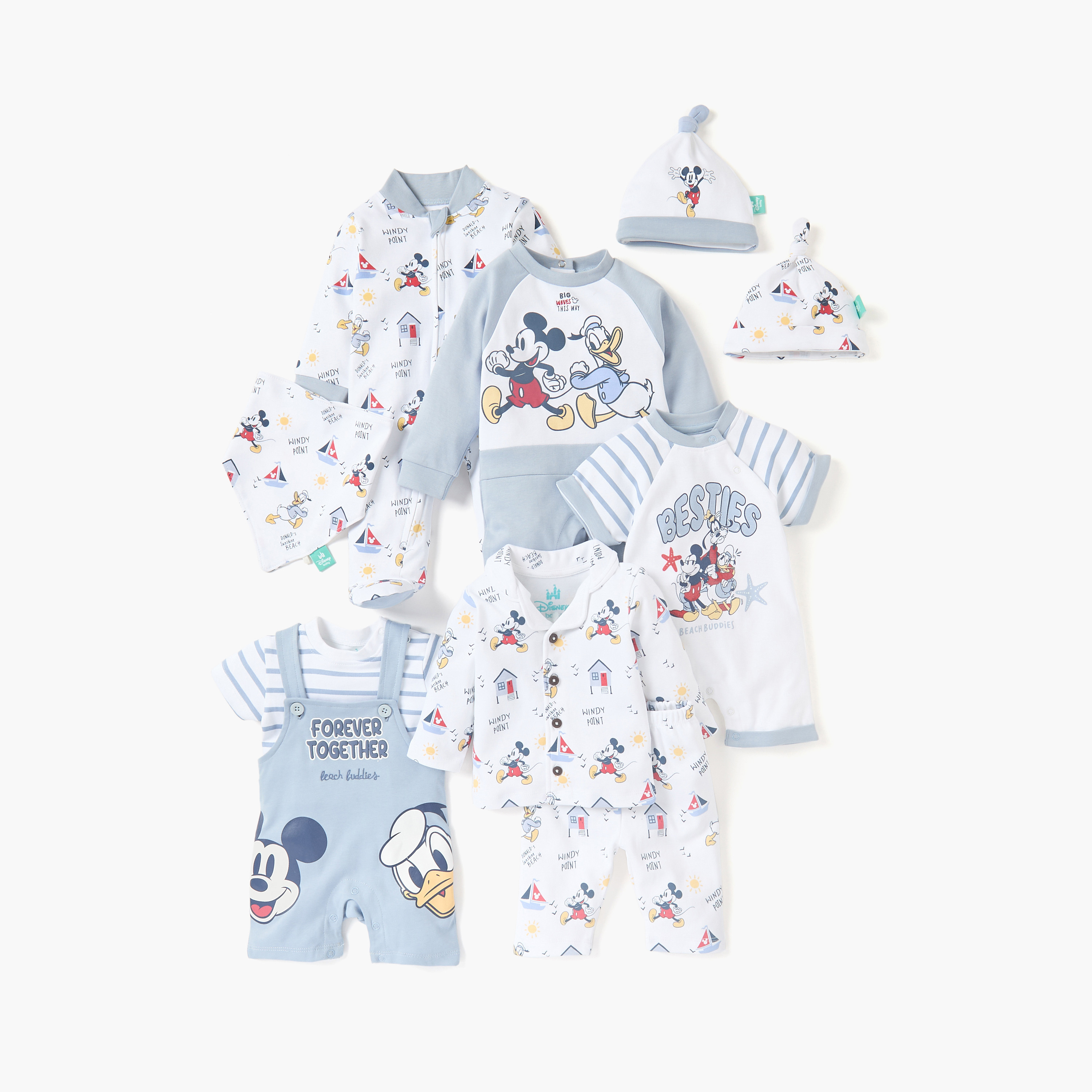مريلة بطبعات وشريط إغلاق لاصق من ديزني-baby-feeding-bibs-image-5