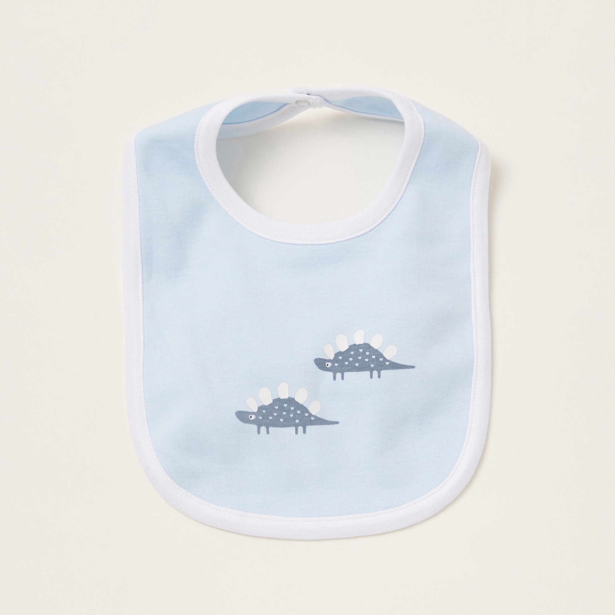 Juniors Printed Bibs with Snap Button Closure - Set of 2-baby-feeding-bibs-image-2