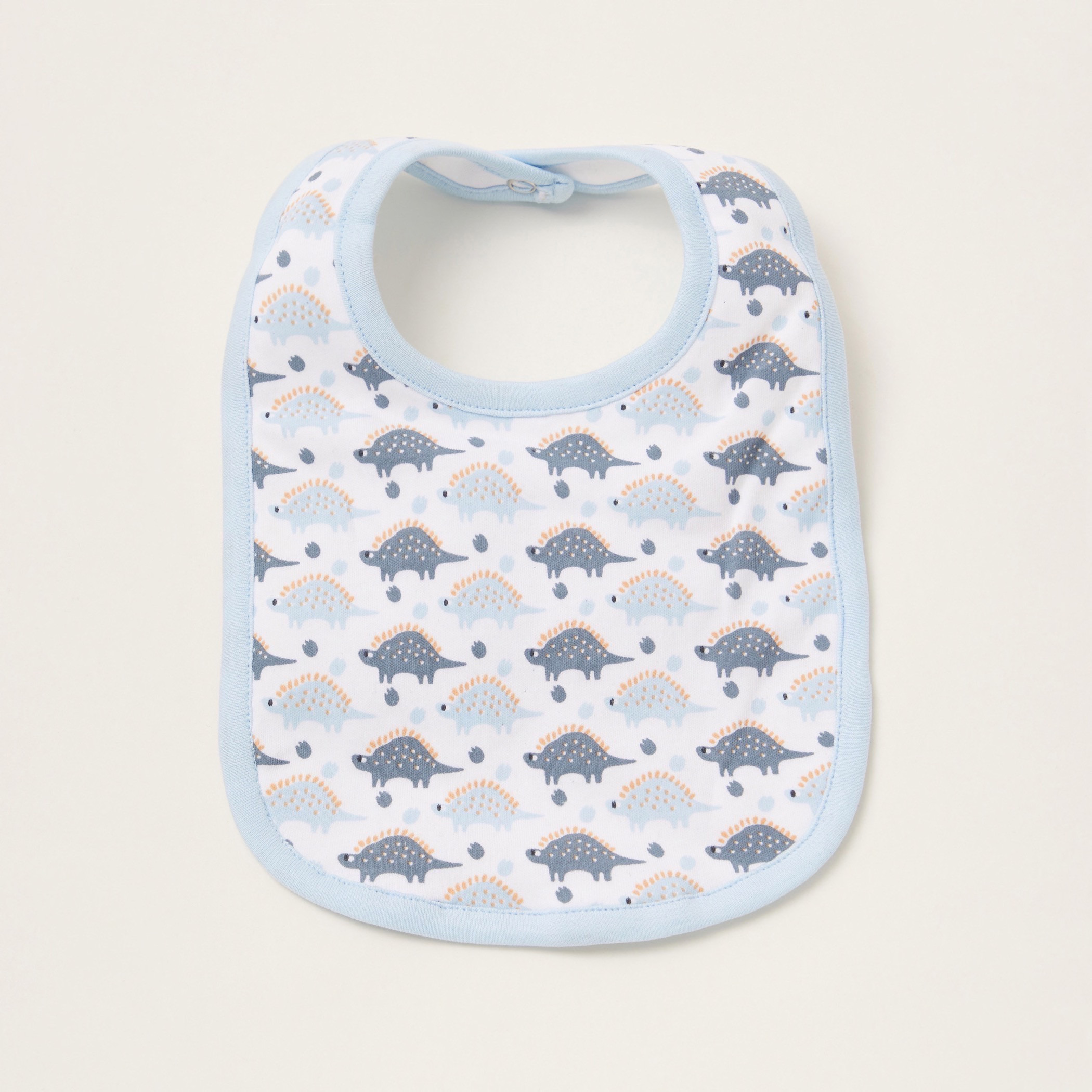 Juniors Printed Bibs with Snap Button Closure - Set of 2-baby-feeding-bibs-image-3