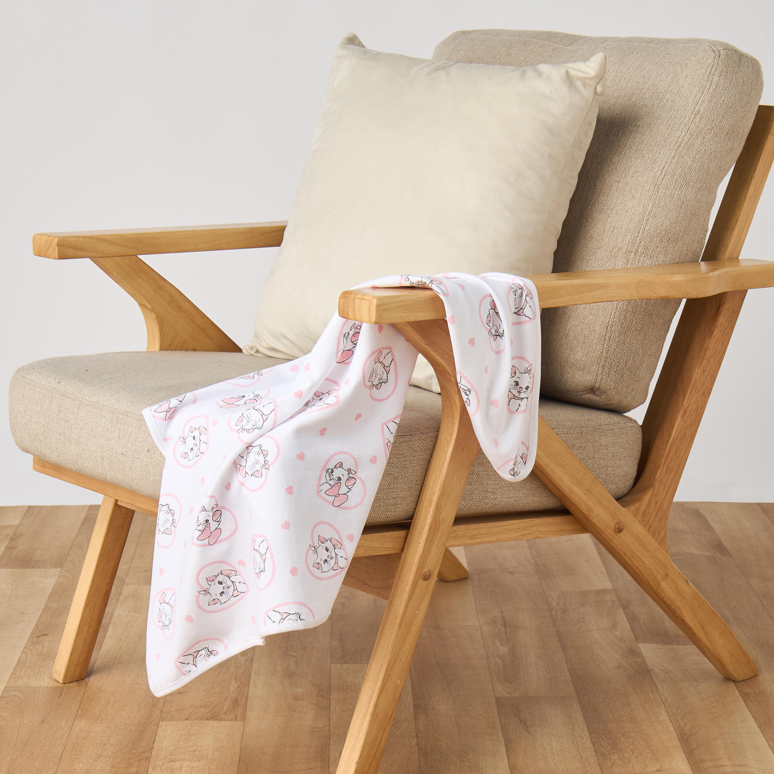 Pack of 2 Disney Receiving Blanket with Marie Print-baby-nursery-blanketsandswaddles-receivingblankets-image-2