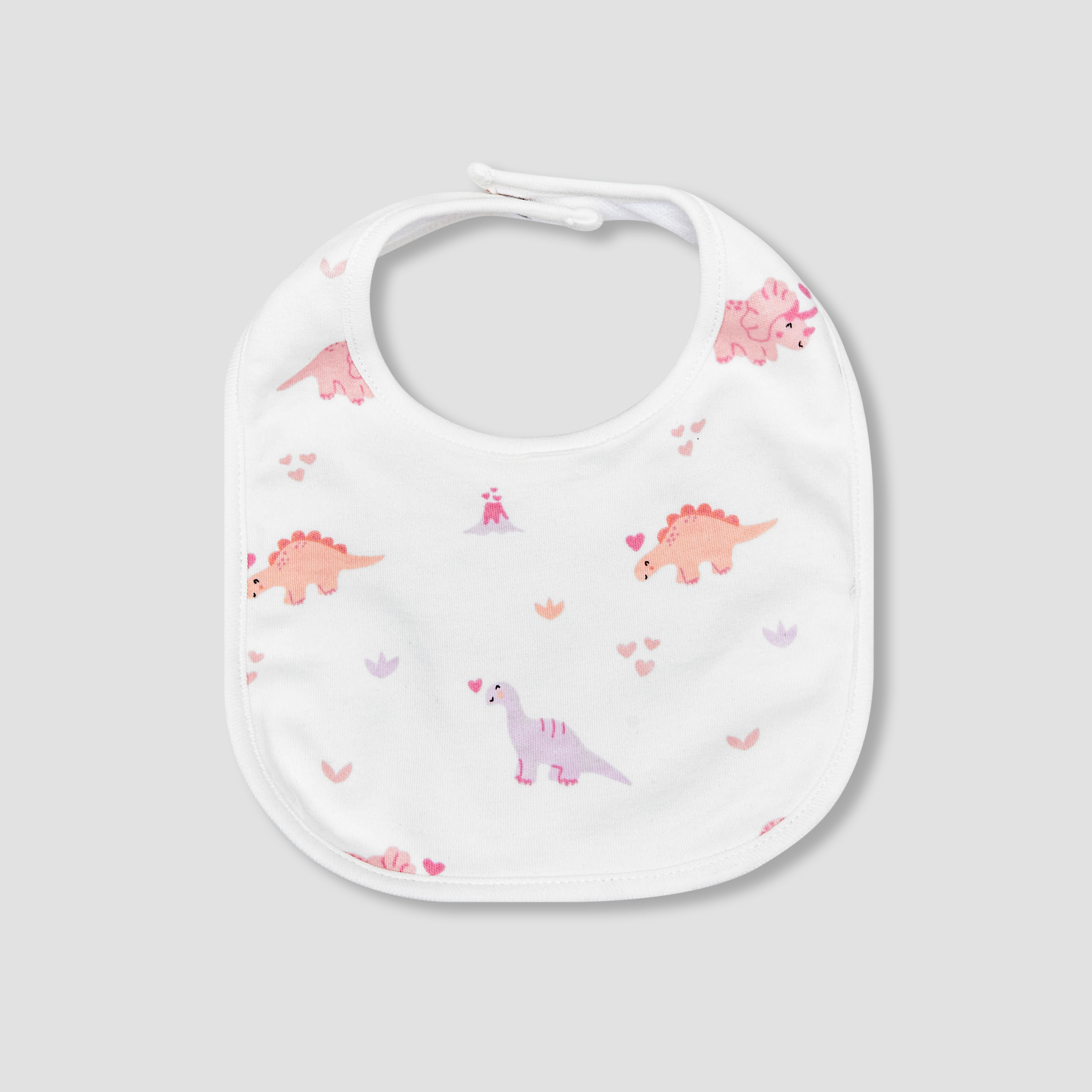 Pack of 2 Juniors Baby Bib with Snap Button Closure-baby-feeding-bibs-image-3