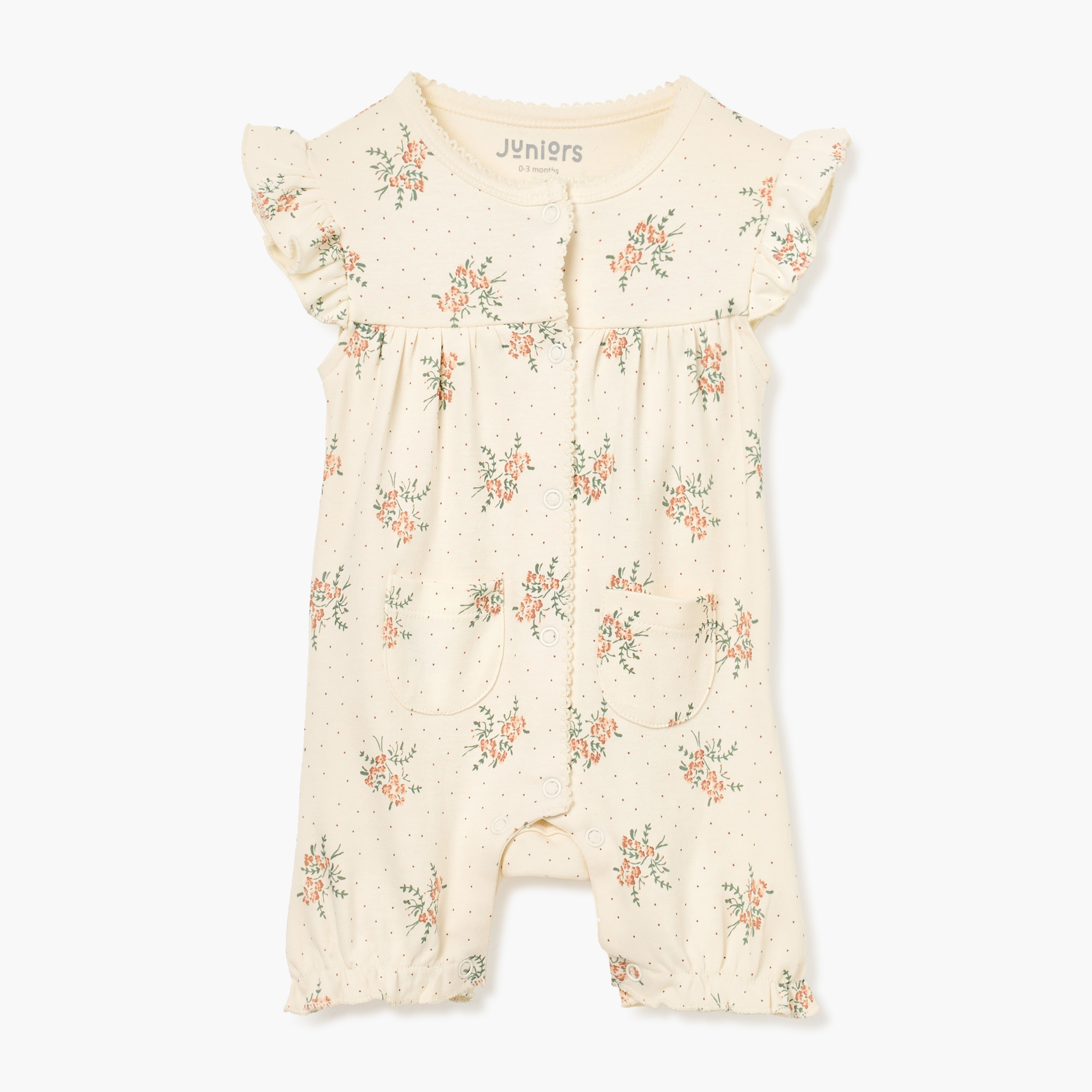 أفرول دون أكمام بطبعات أزهار من جونيورز-baby-girls-clothing-rompers-image-1