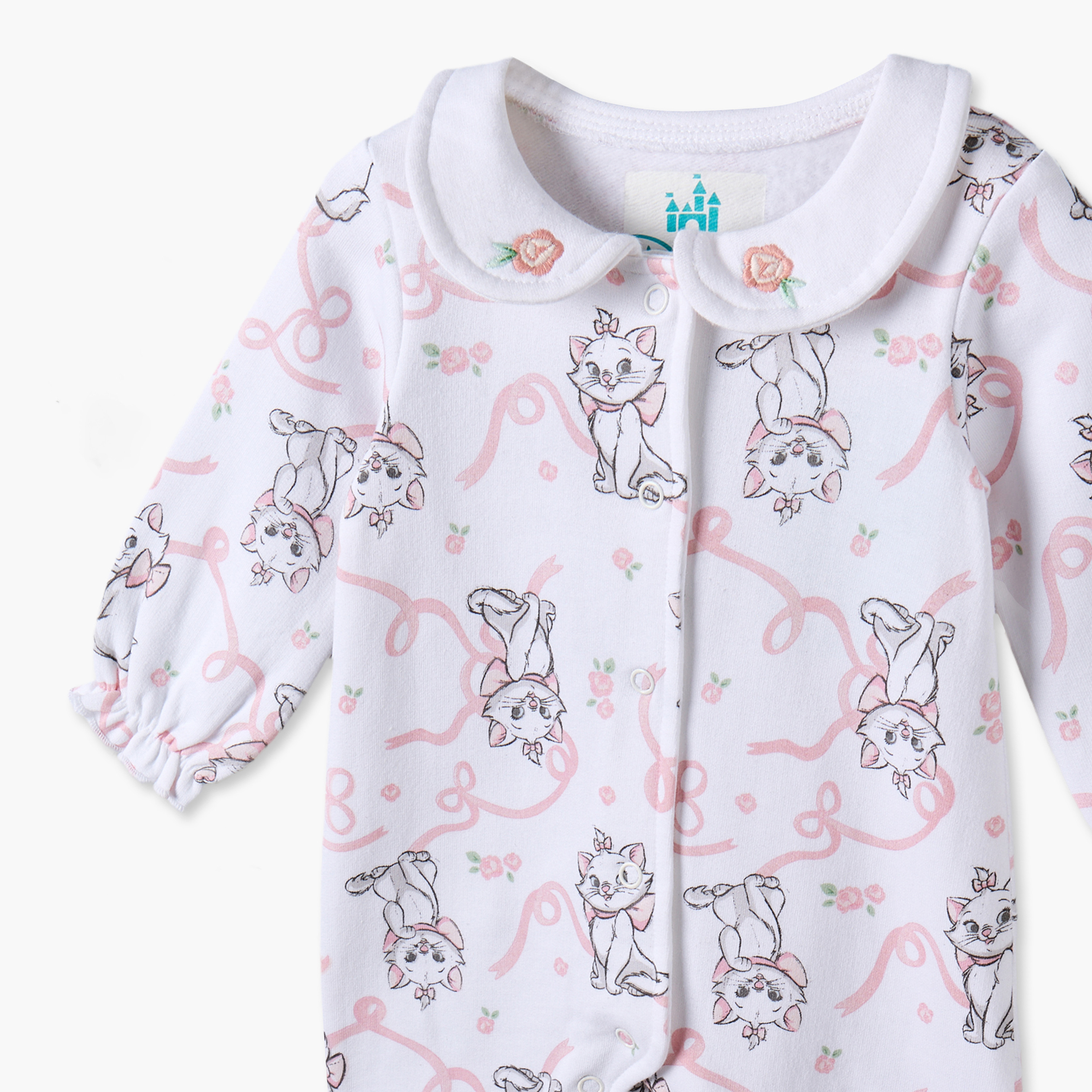 بدلة نوم قطنية بأكمام طويلة وياقة بيتر بان بطبعات ماري من ديزني-baby-girls-clothing-nightwear-sleepsuits-image-3