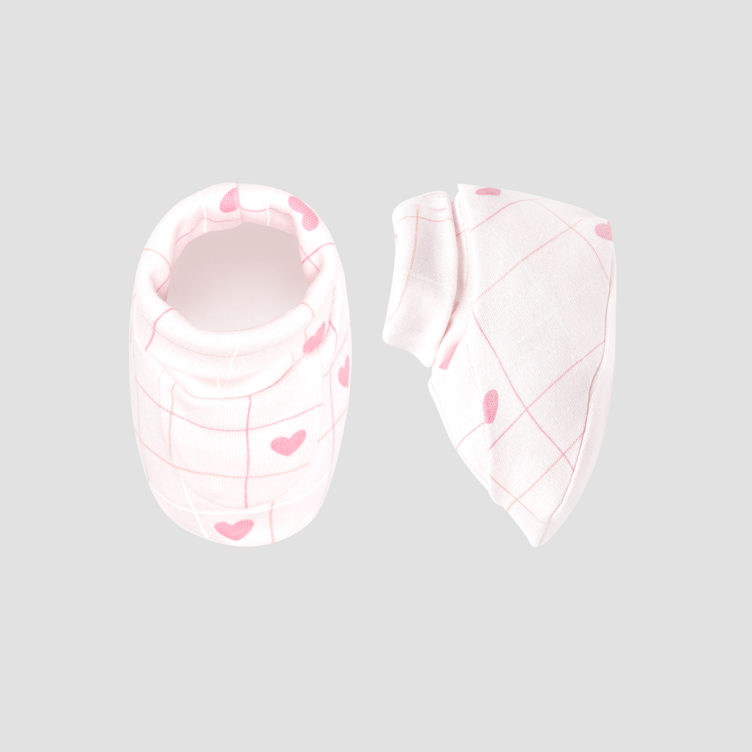 Pack of 2 Juniors Booties with Slip-On Pattern-baby-girls-shoes-booties-image-2
