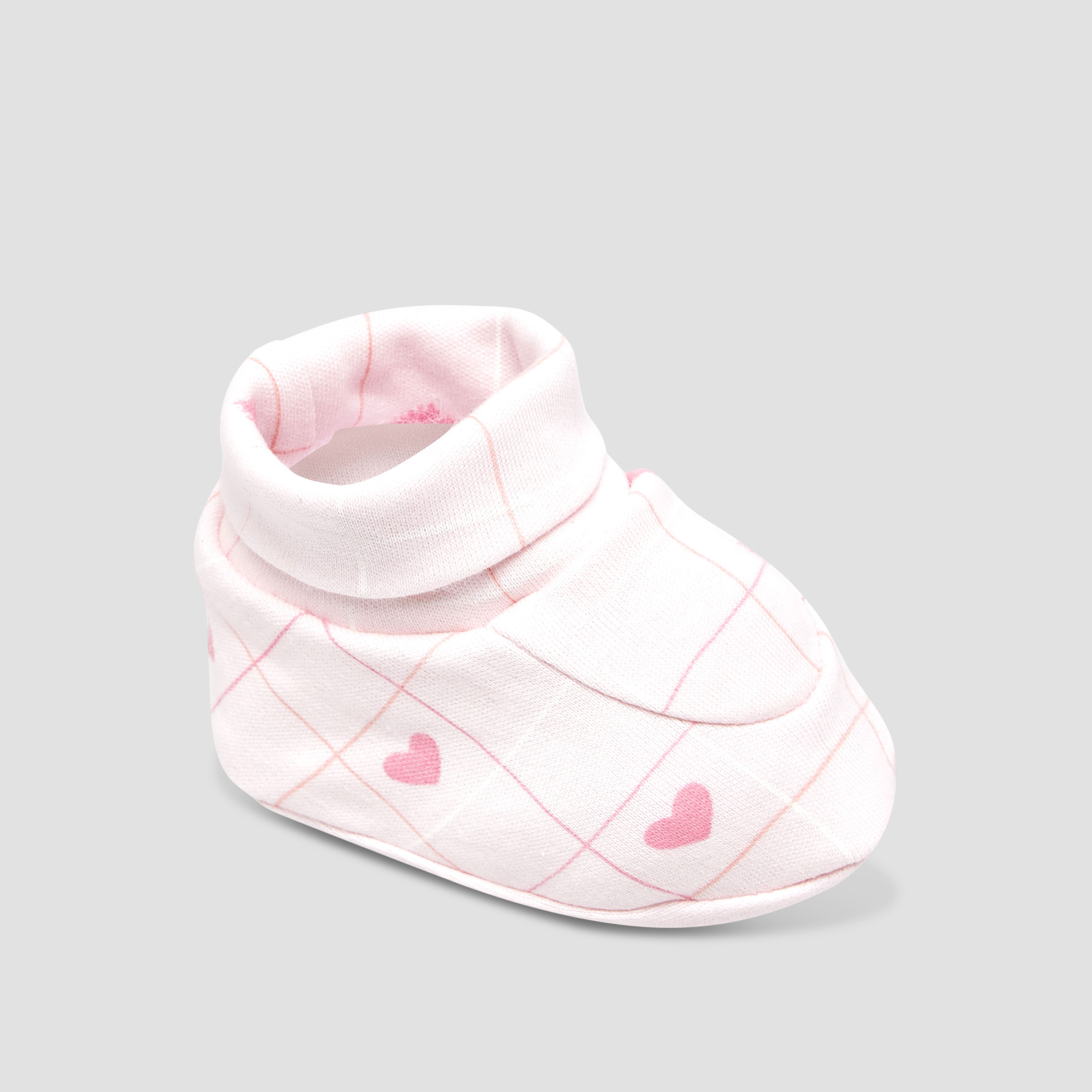 Pack of 2 Juniors Booties with Slip-On Pattern-baby-girls-shoes-booties-image-4