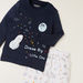 Juniors Graphic Print T-shirt and All-Over Printed Pyjama Set-Pyjama Sets-thumbnail-3