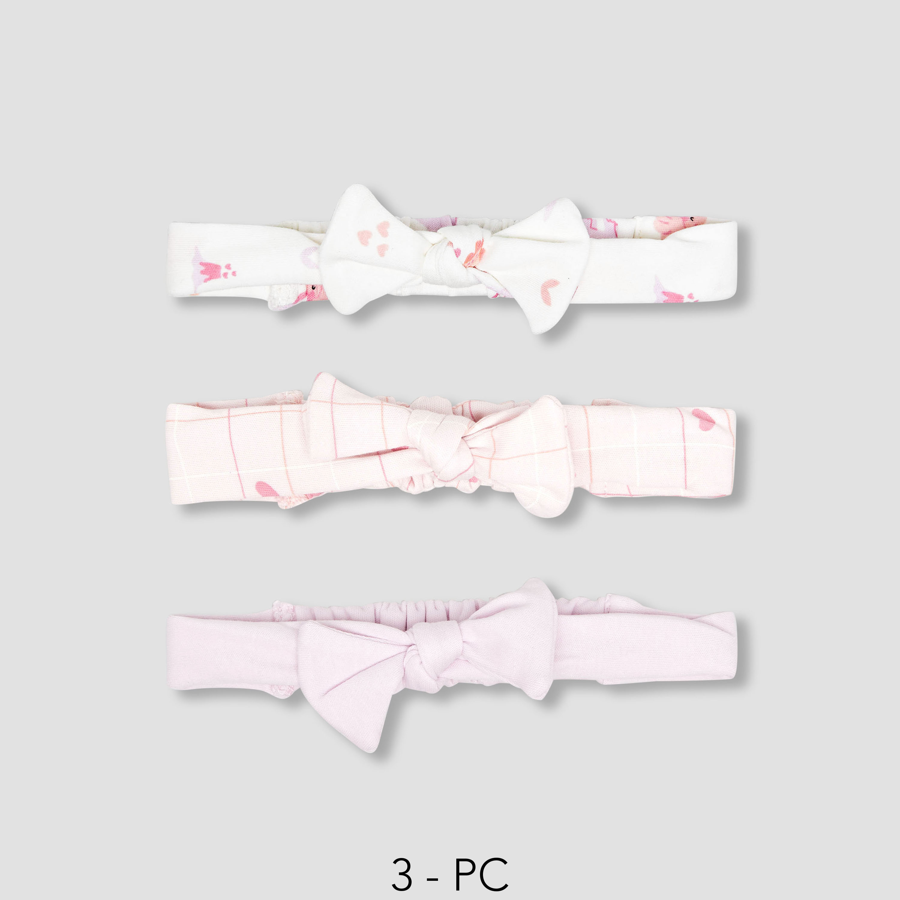 Pack of 3 Juniors Hairband with Bow Accent-baby-girls-accessories-hairaccessories-image-1