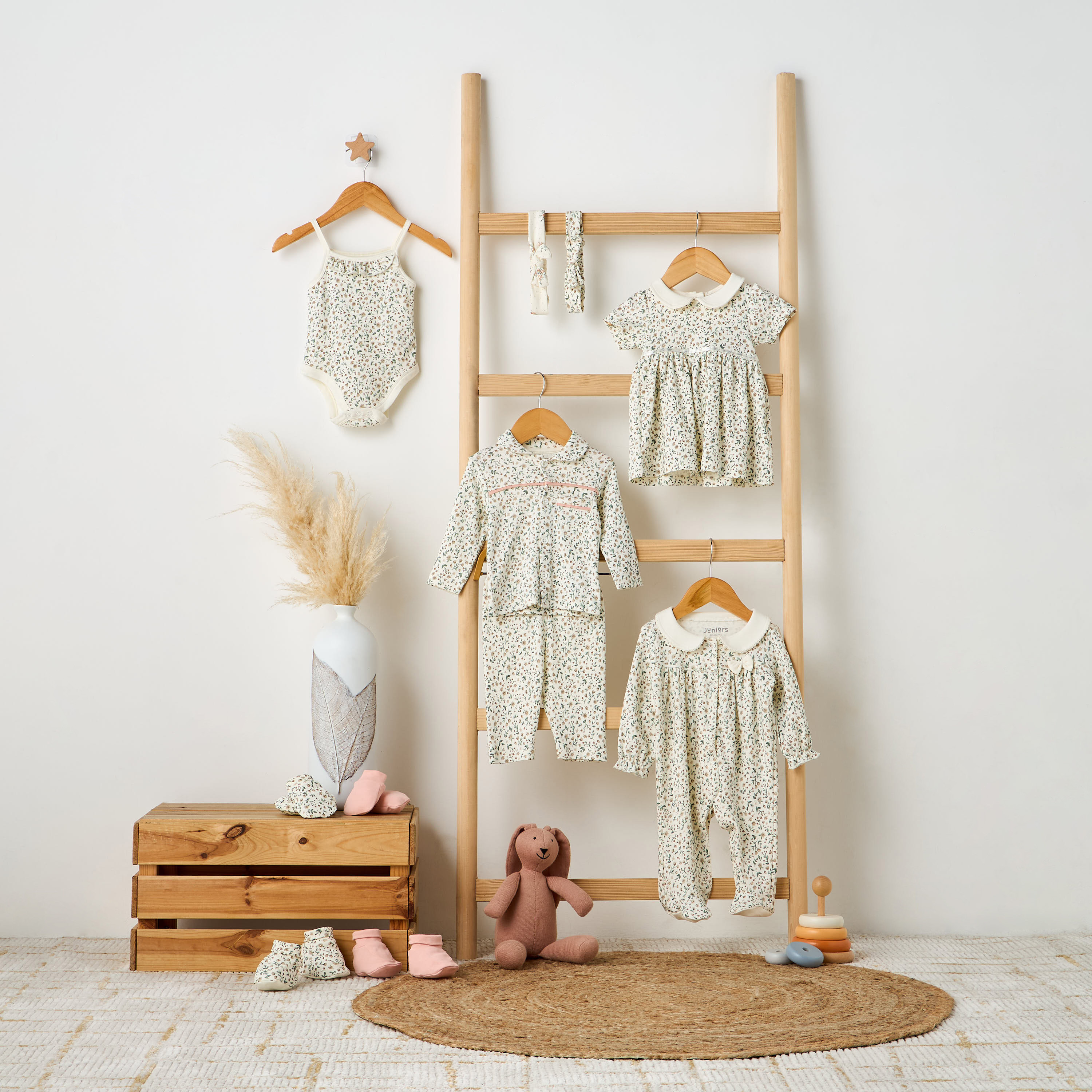 Juniors Floral Print Shirt and Pyjama Set-baby-girls-clothing-nightwear-pyjamasets-image-6