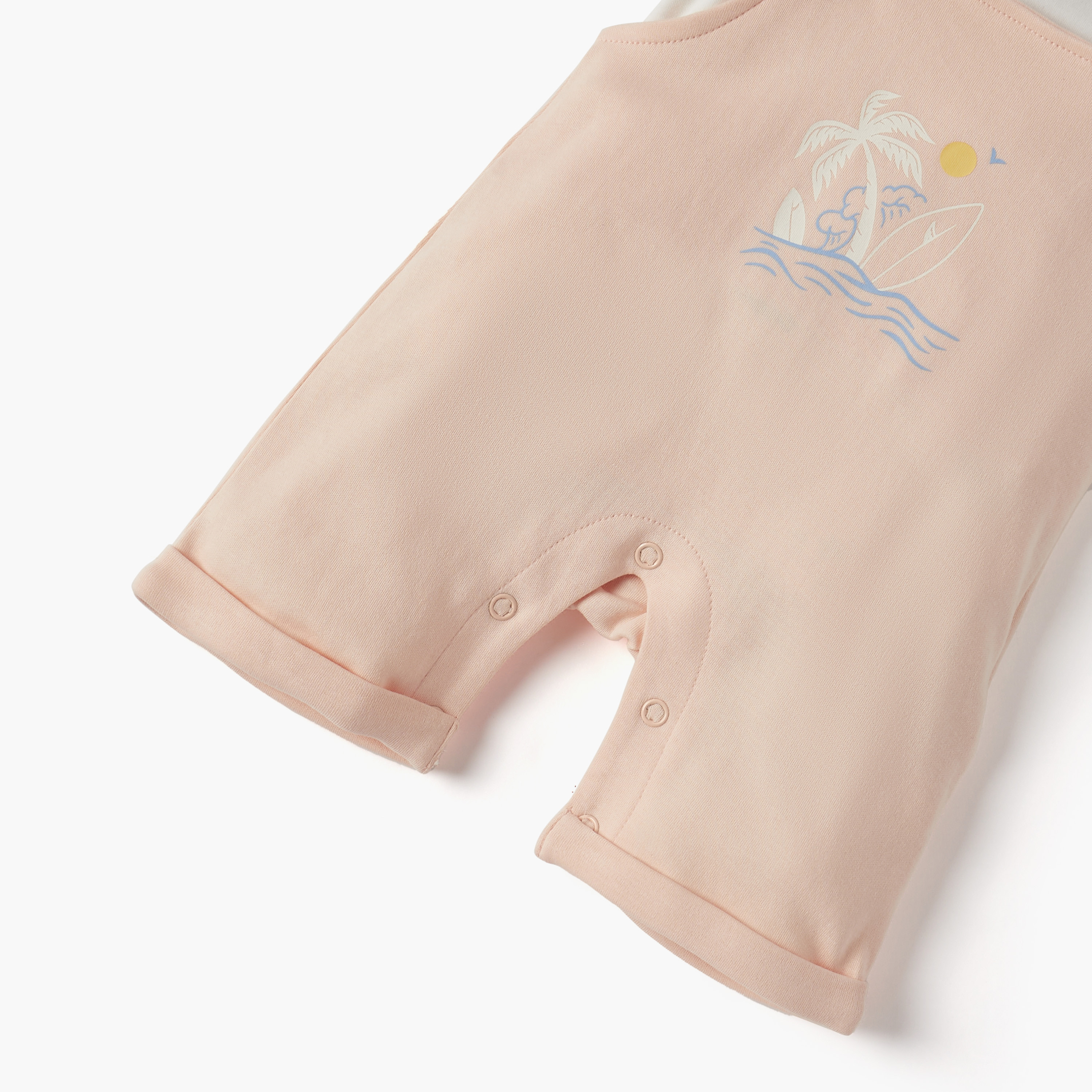Juniors Printed Short Sleeves T-shirt and Dungaree Set-baby-boys-clothing-setsandcoords-image-5