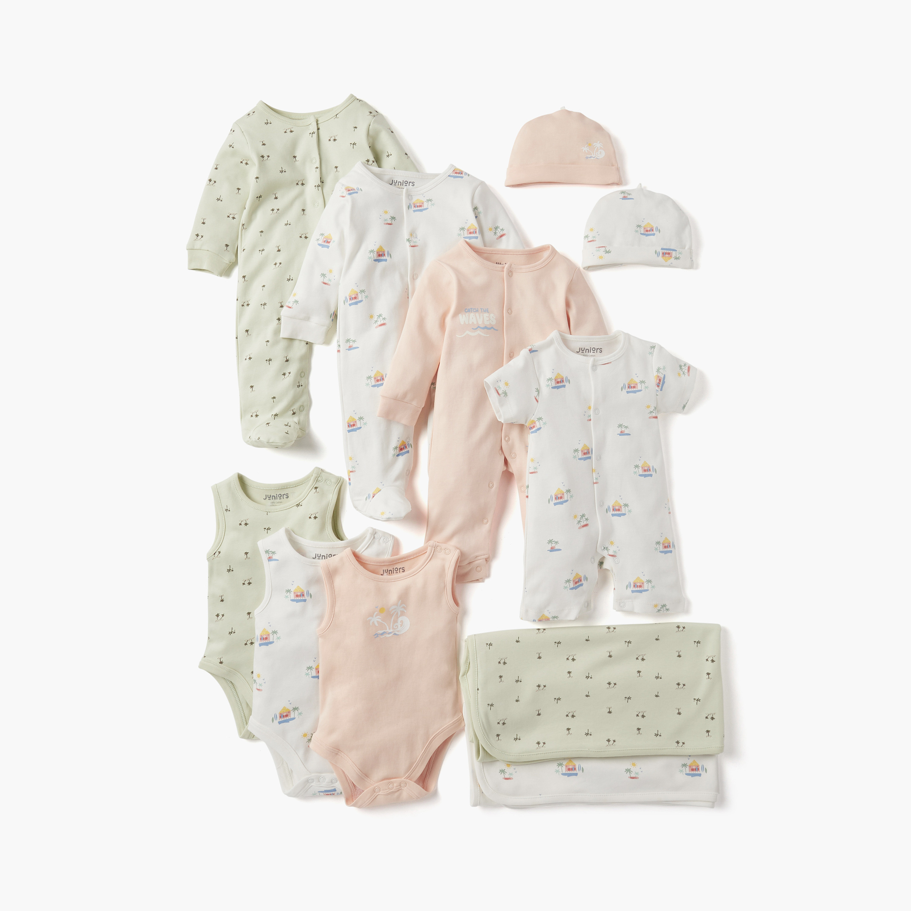 Juniors Printed Short Sleeves T-shirt and Dungaree Set-baby-boys-clothing-setsandcoords-image-6