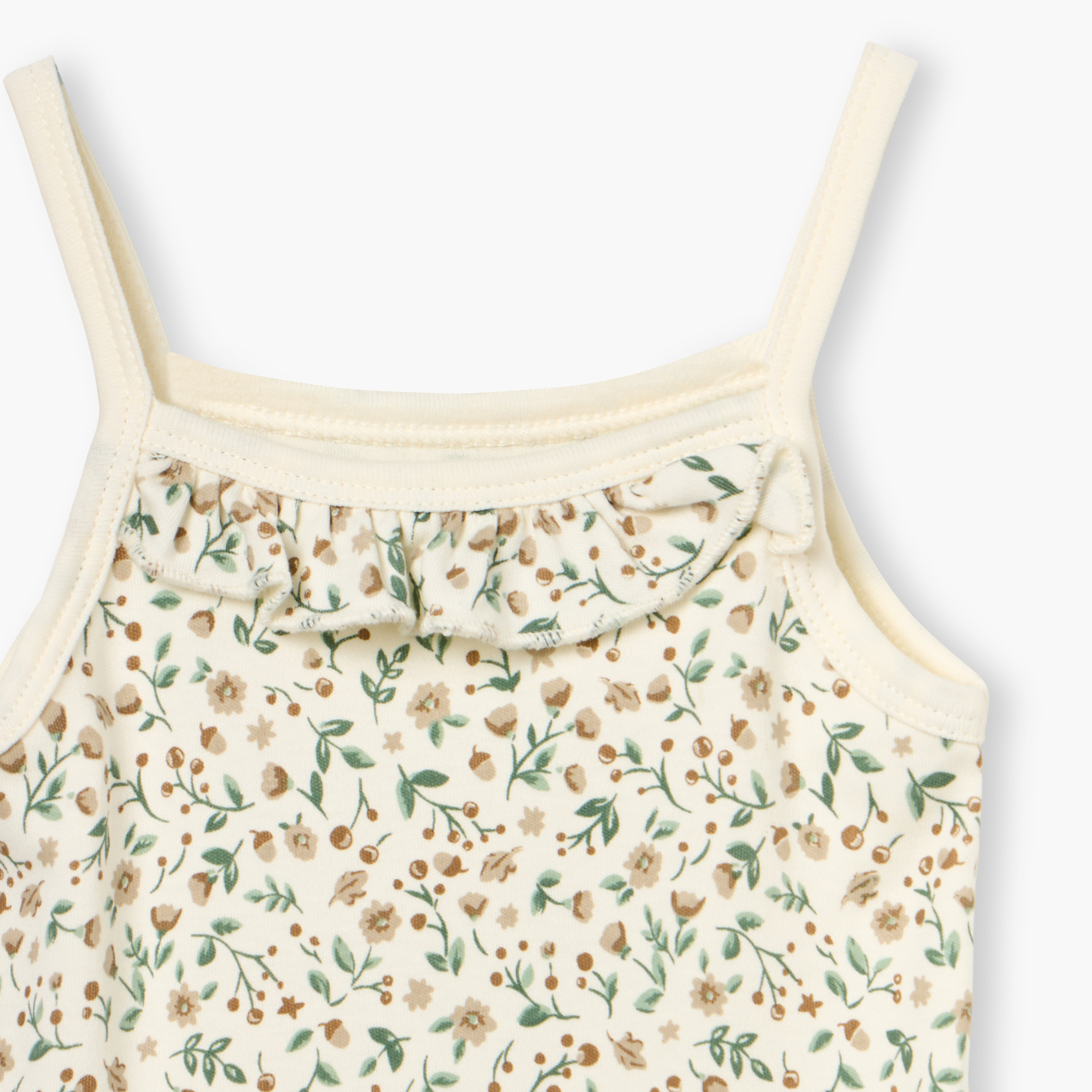 Juniors Floral Print Sleeveless Bodysuit with Snap Button Closure - Set of 2-baby-girls-clothing-bodysuits-image-4