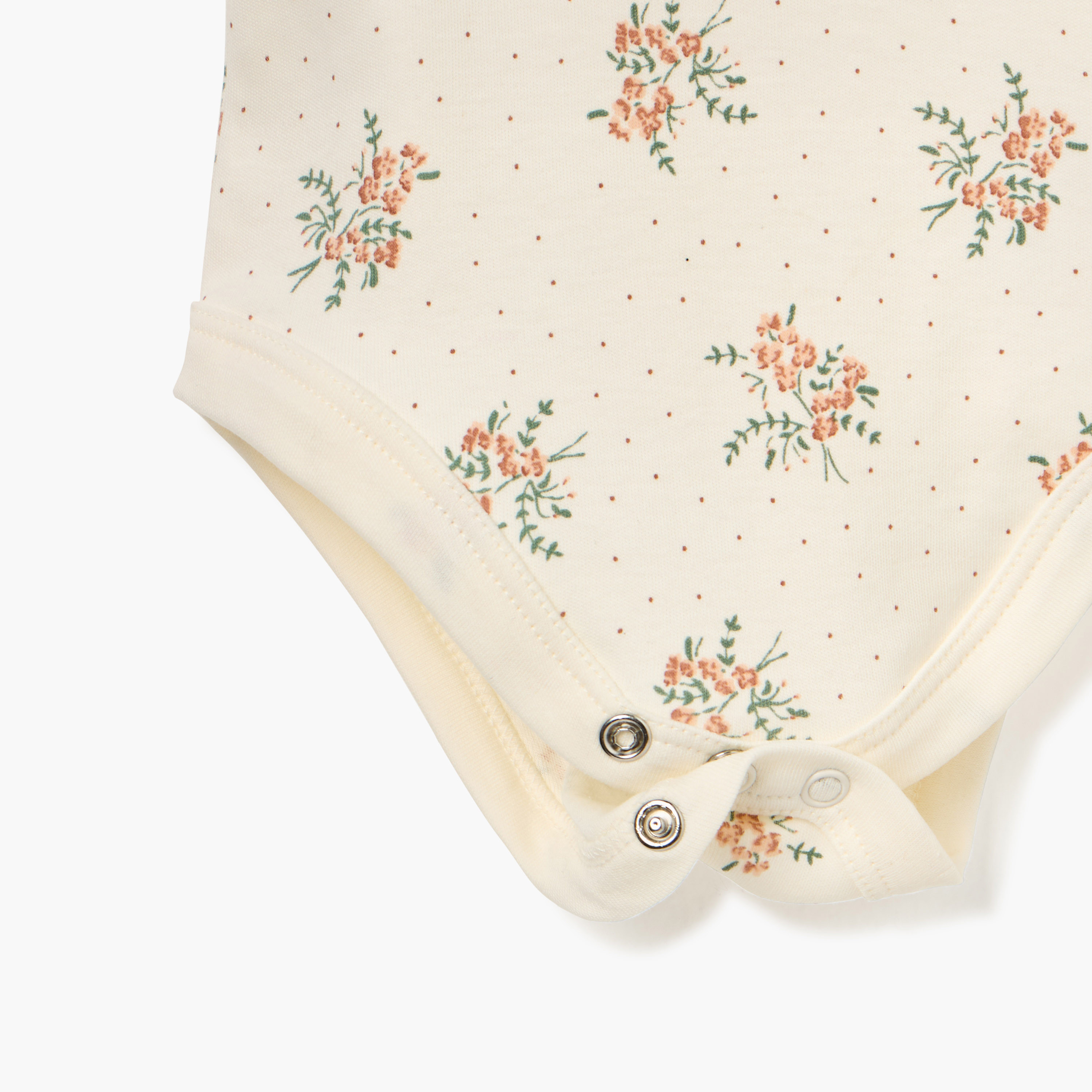 Juniors Floral Print Sleeveless Bodysuit with Snap Button Closure - Set of 2-baby-girls-clothing-bodysuits-image-7