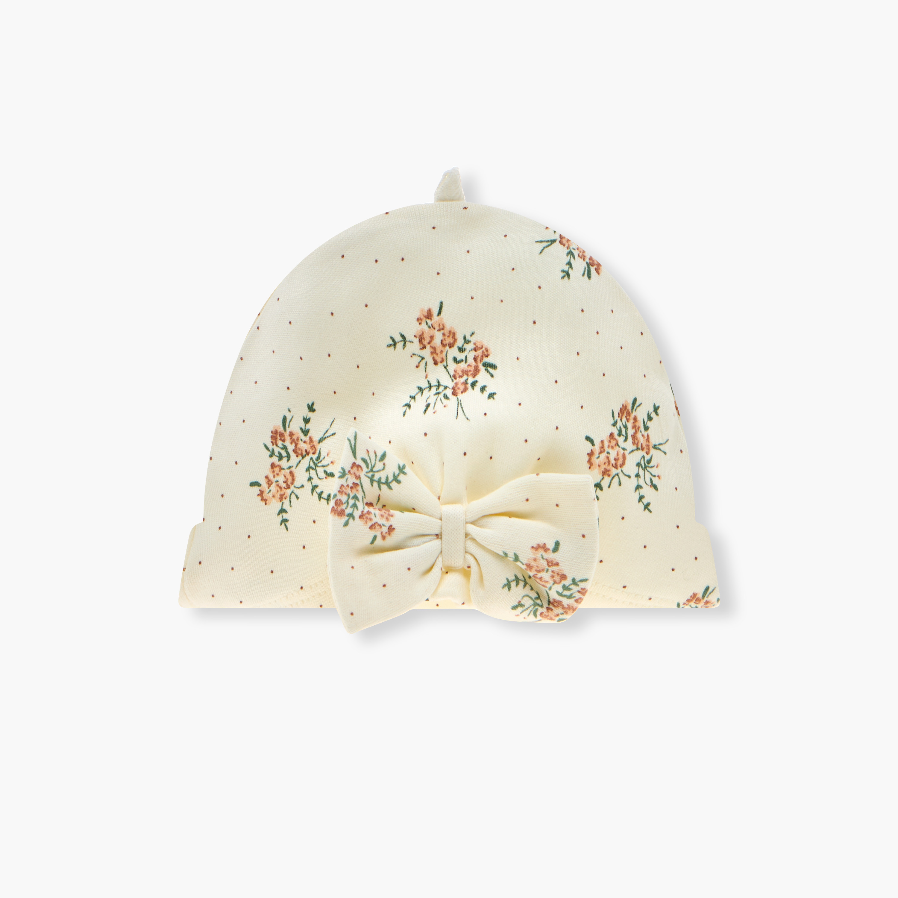 Juniors Floral Print Cap - Set of 2-baby-girls-accessories-caps-image-4