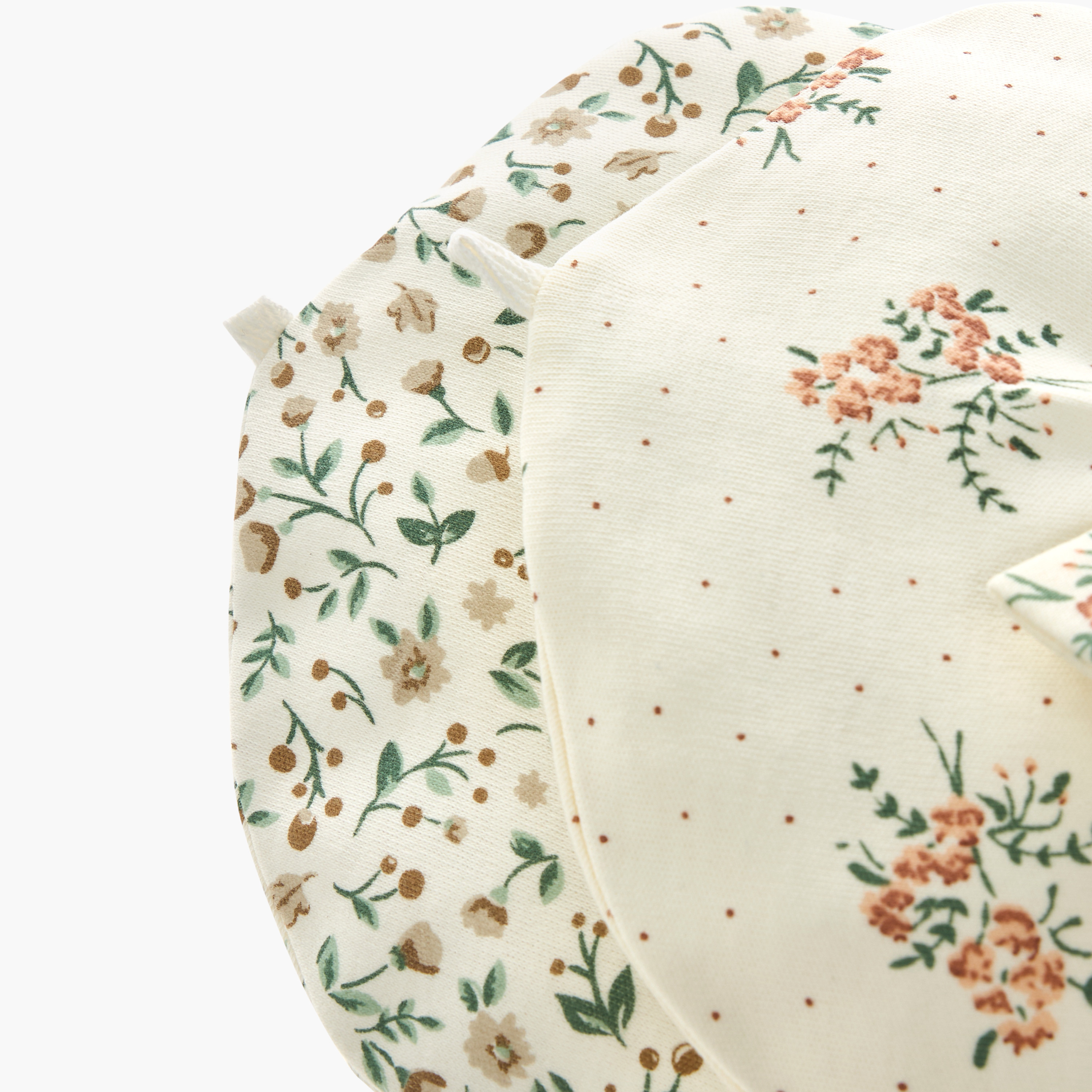 Juniors Floral Print Cap - Set of 2-baby-girls-accessories-caps-image-7