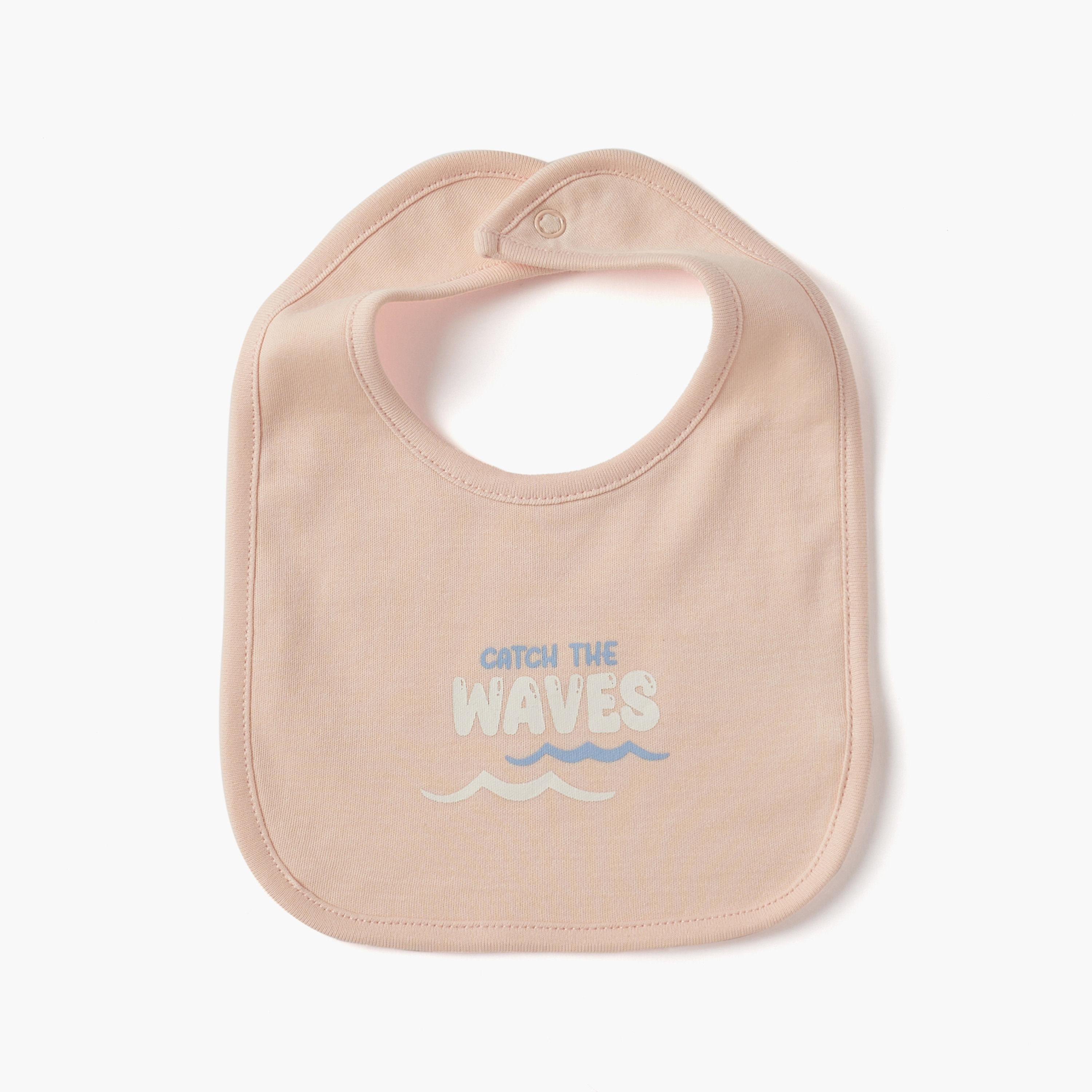 مرايل بطبعات وزر إغلاق كبس من جونيورز - طقم من قطعتين-baby-feeding-bibs-image-2