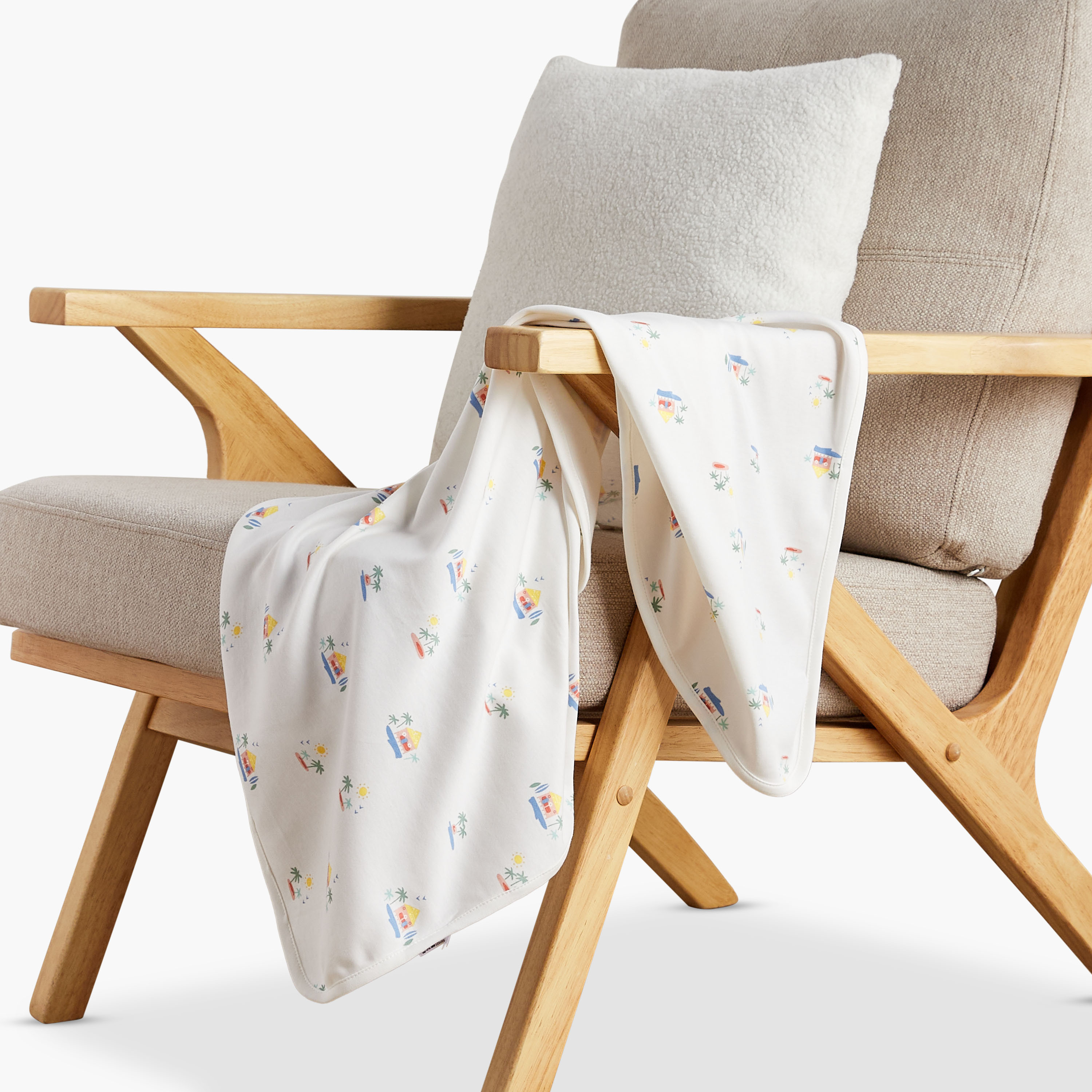 Juniors Assorted 2-Piece Receiving Blanket Set - 70x70 cm-baby-nursery-blanketsandswaddles-receivingblankets-image-2